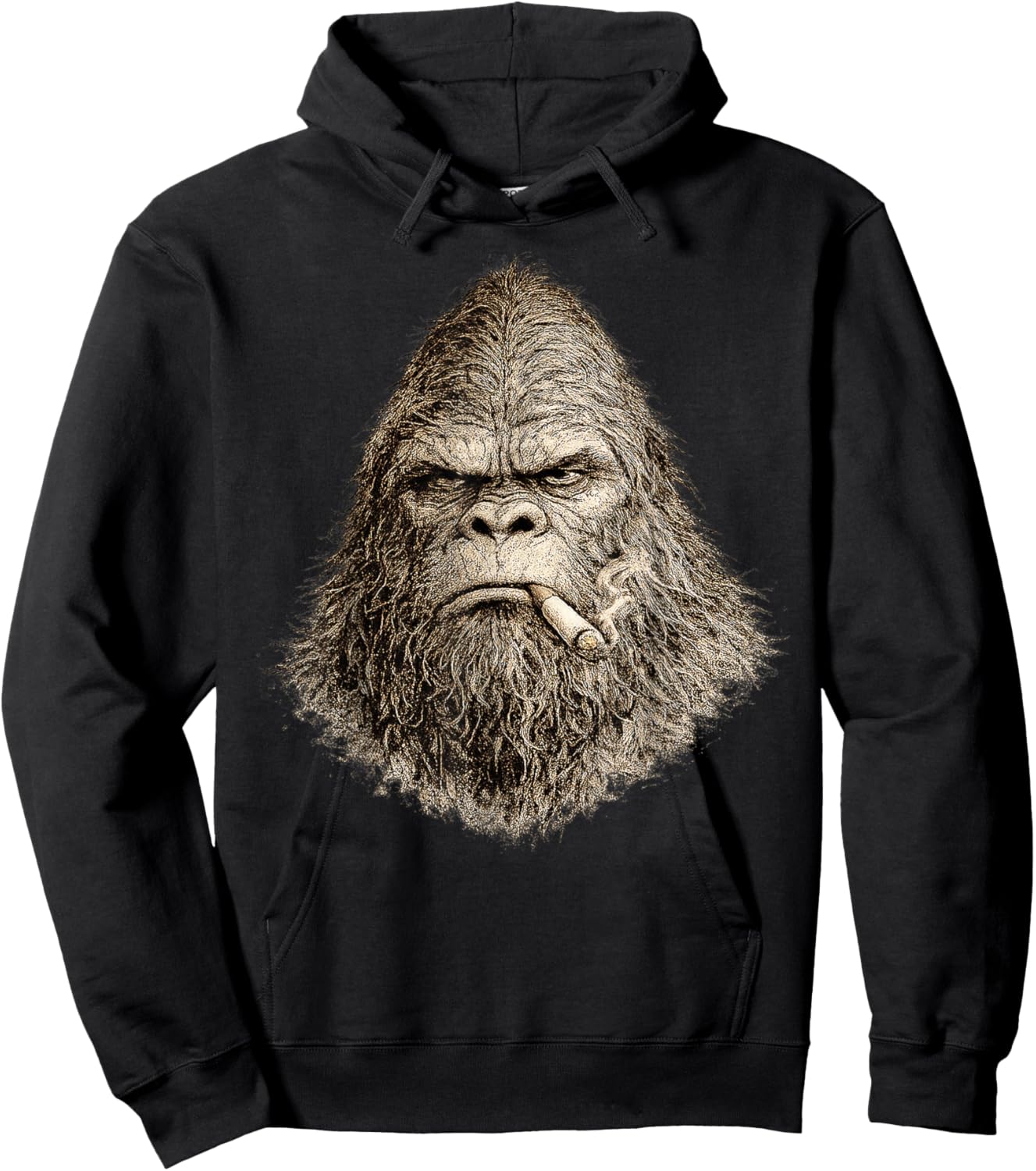 Vintage Bigfoot Street Y2K Style Meme Funny Gifts Men Women Hoodie - Hoodie | Black