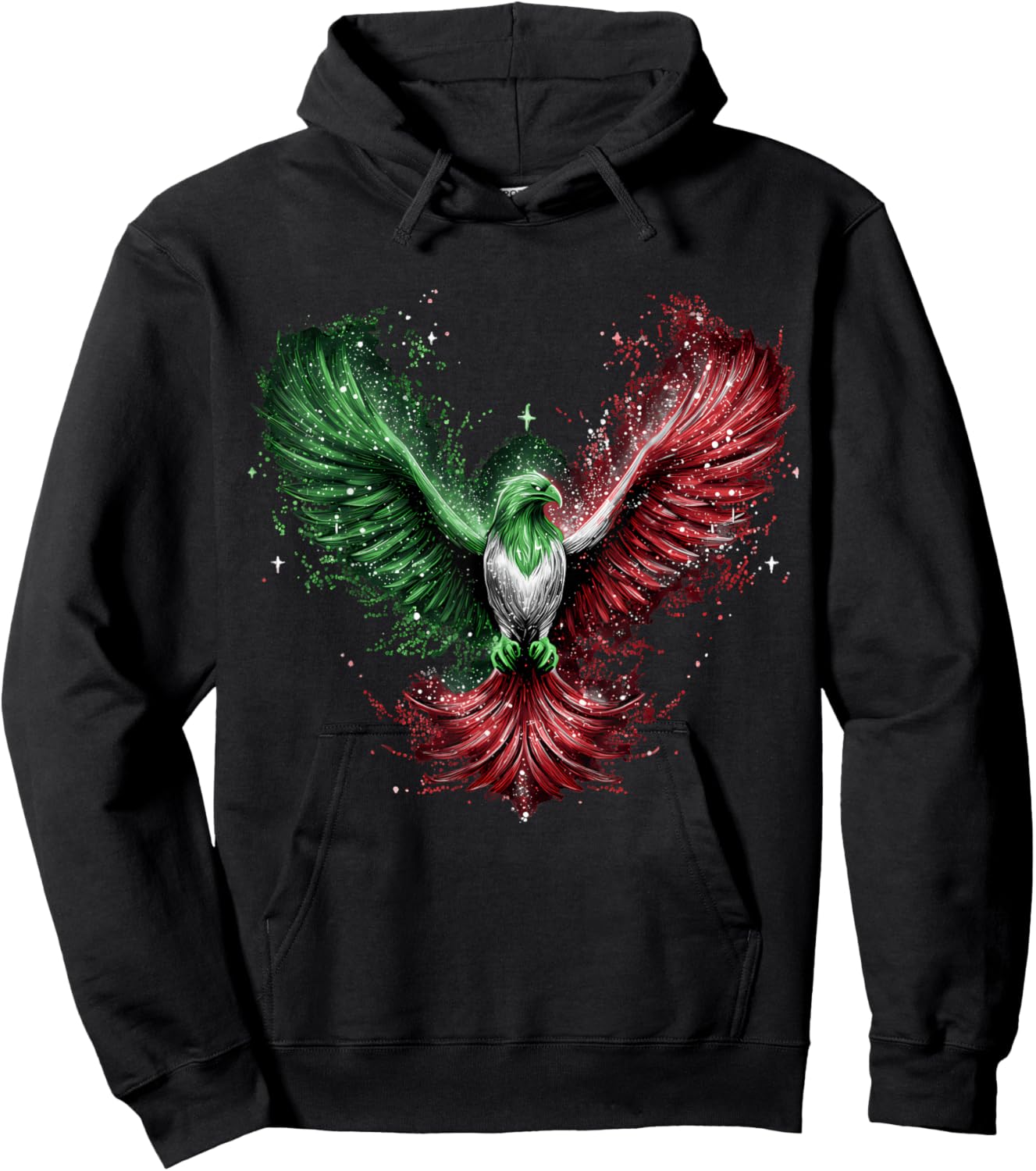 Mexico Flag Eagle Mexican Pride Mexican Roots Mexican Flag Hoodie - Hoodie | Black