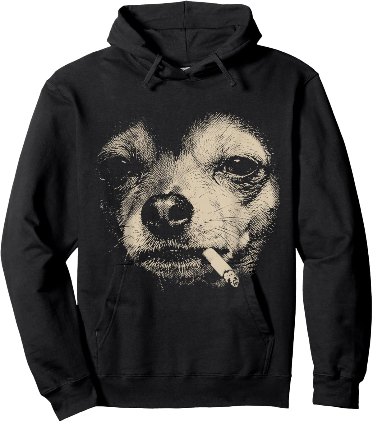 T-Shirt Hoodie - Hoodie | Black