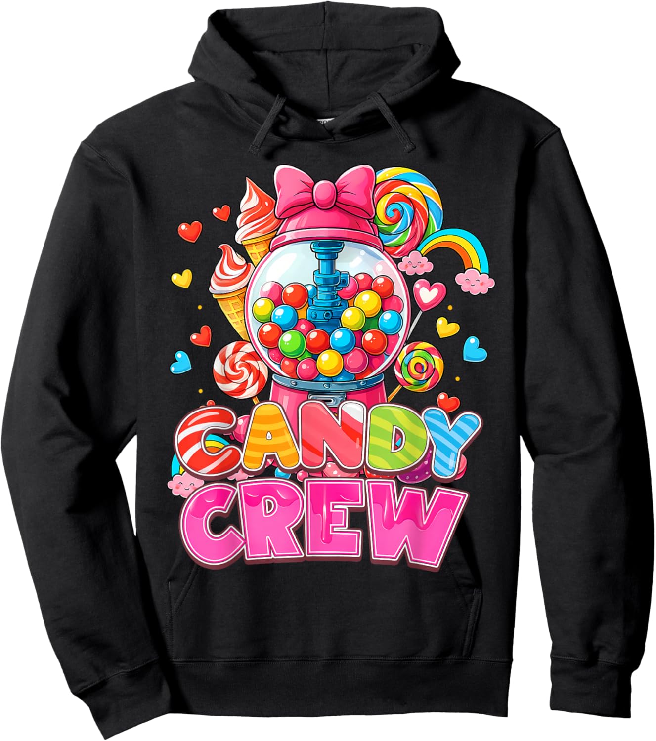 Candy Crew Candy Costume Women Candy Land Kids Sweetie Hoodie - Hoodie | Black