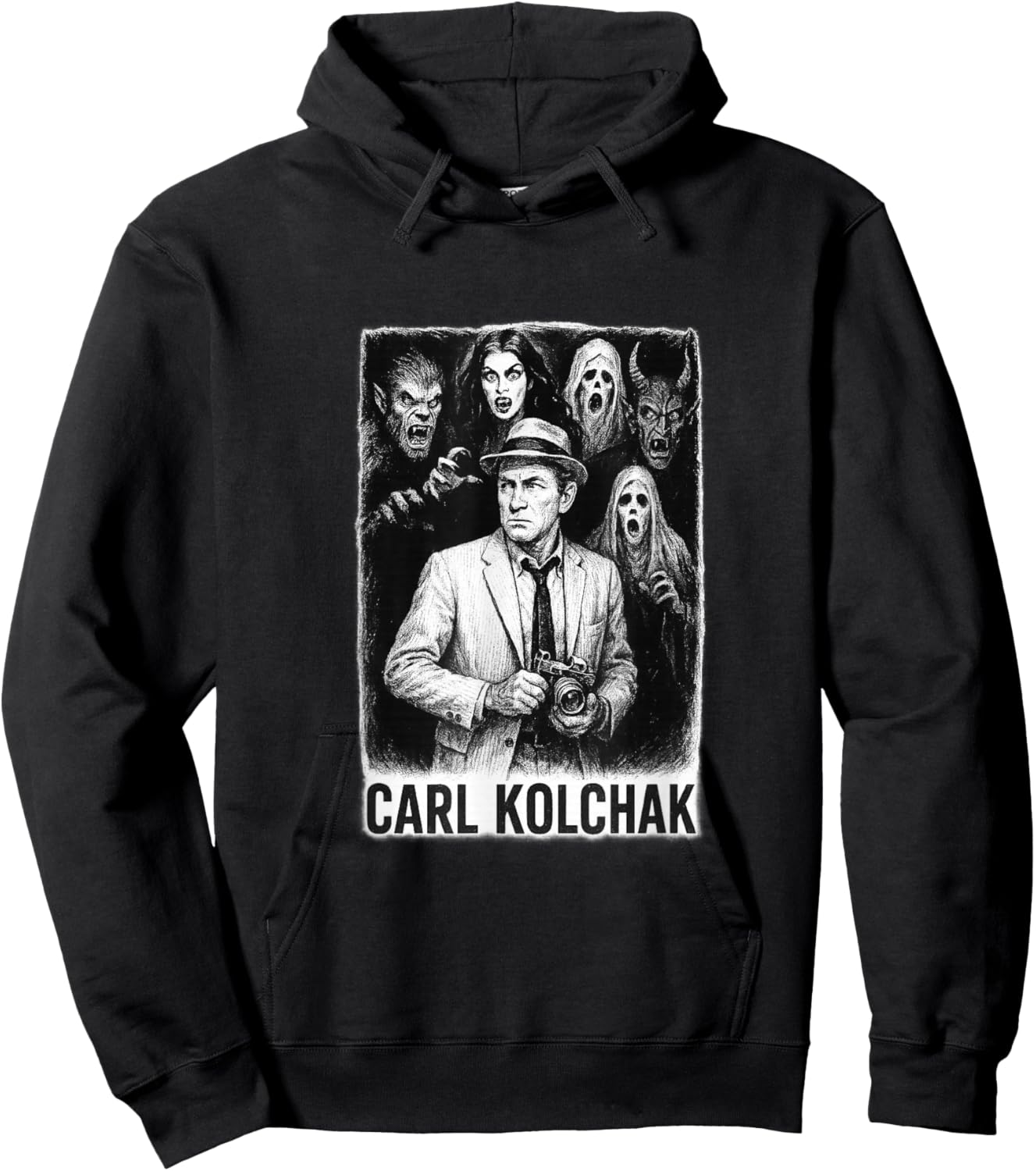 Carl Kolchak Mystery Series Cult Supernatural Investigator Hoodie - Hoodie | Black