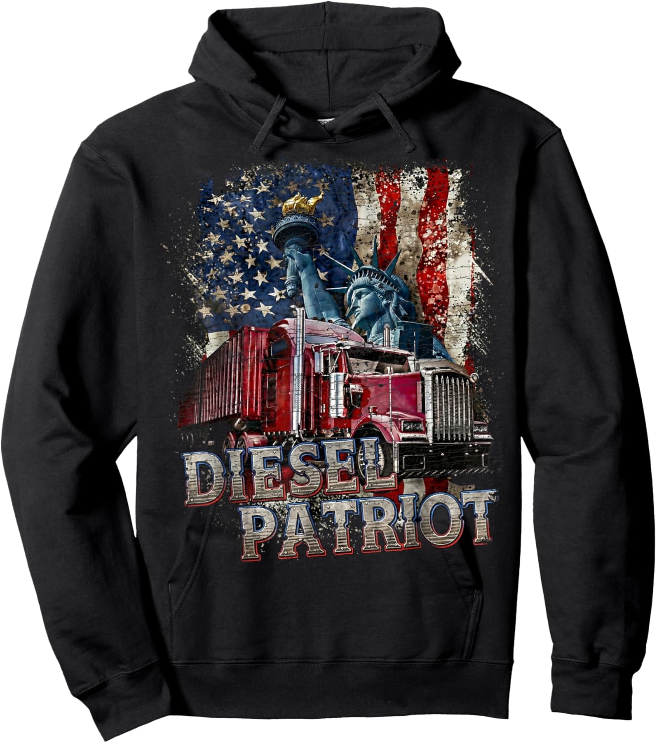 Semi Truck Driver Trucking Hoodie - Hoodie | Black