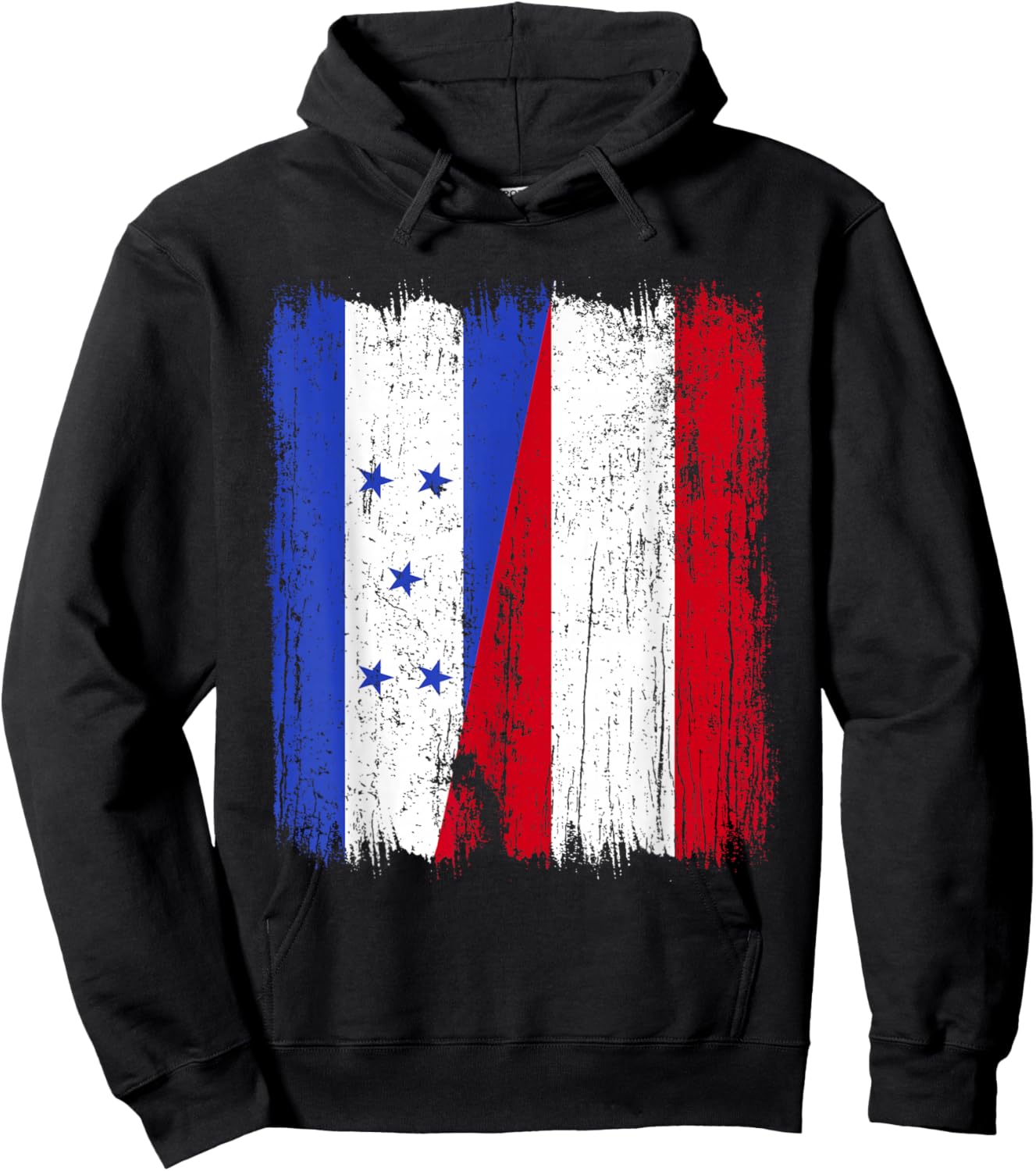 Honduras Austria Half Flag Honduran Austrian Heritage Hoodie - Hoodie | Black