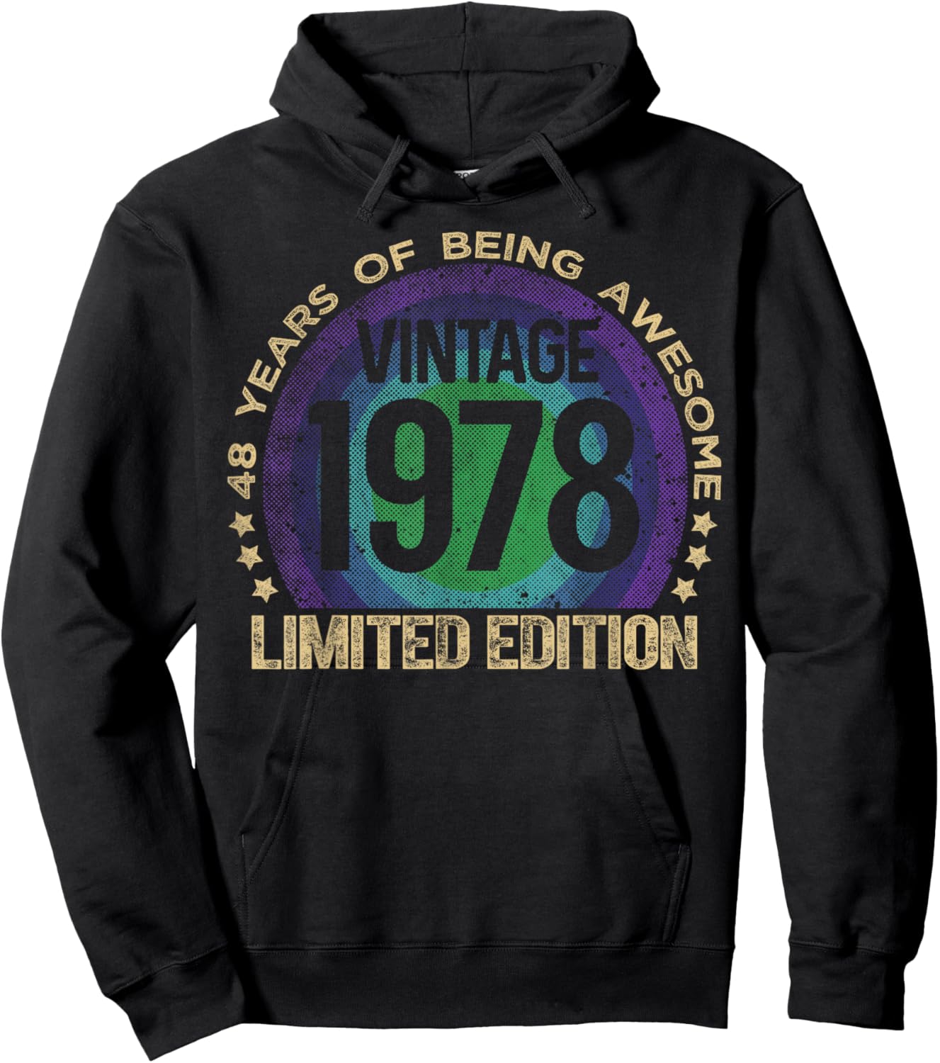 48 Year Old Gifts Vintage 1978 Limited Edition 48th Birthday Hoodie - Hoodie | Black