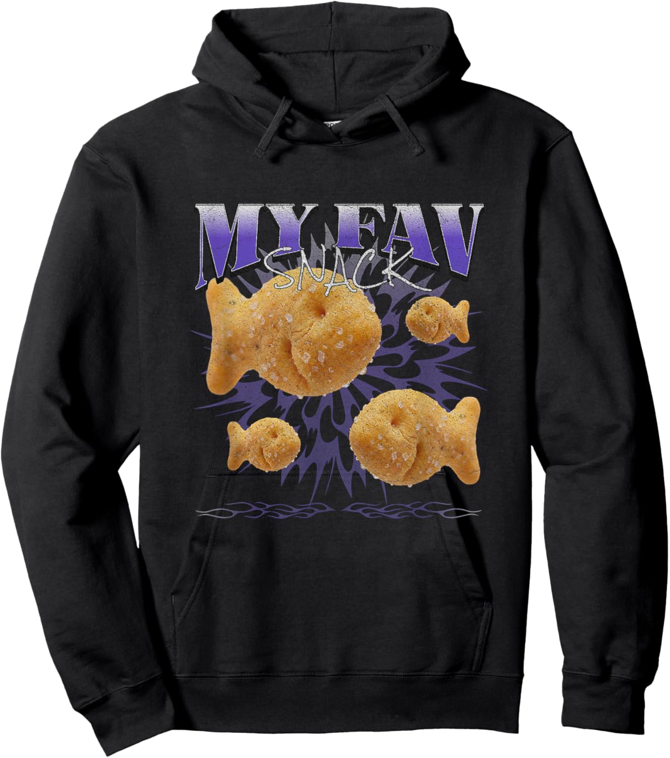 Bootleg Goldfish Snack Hoodie - Hoodie | Black