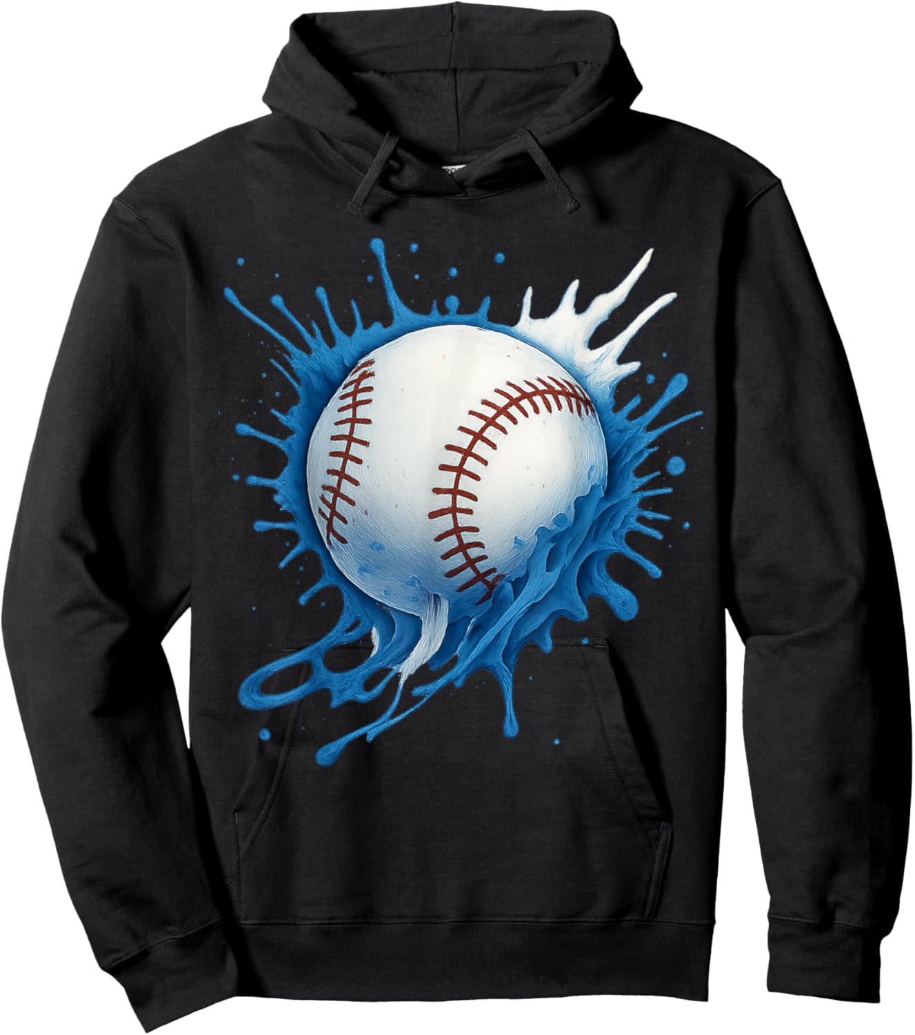Baseball Drip Team for Boys and Girls Ice Cream Cool Hoodie - Hoodie | Black