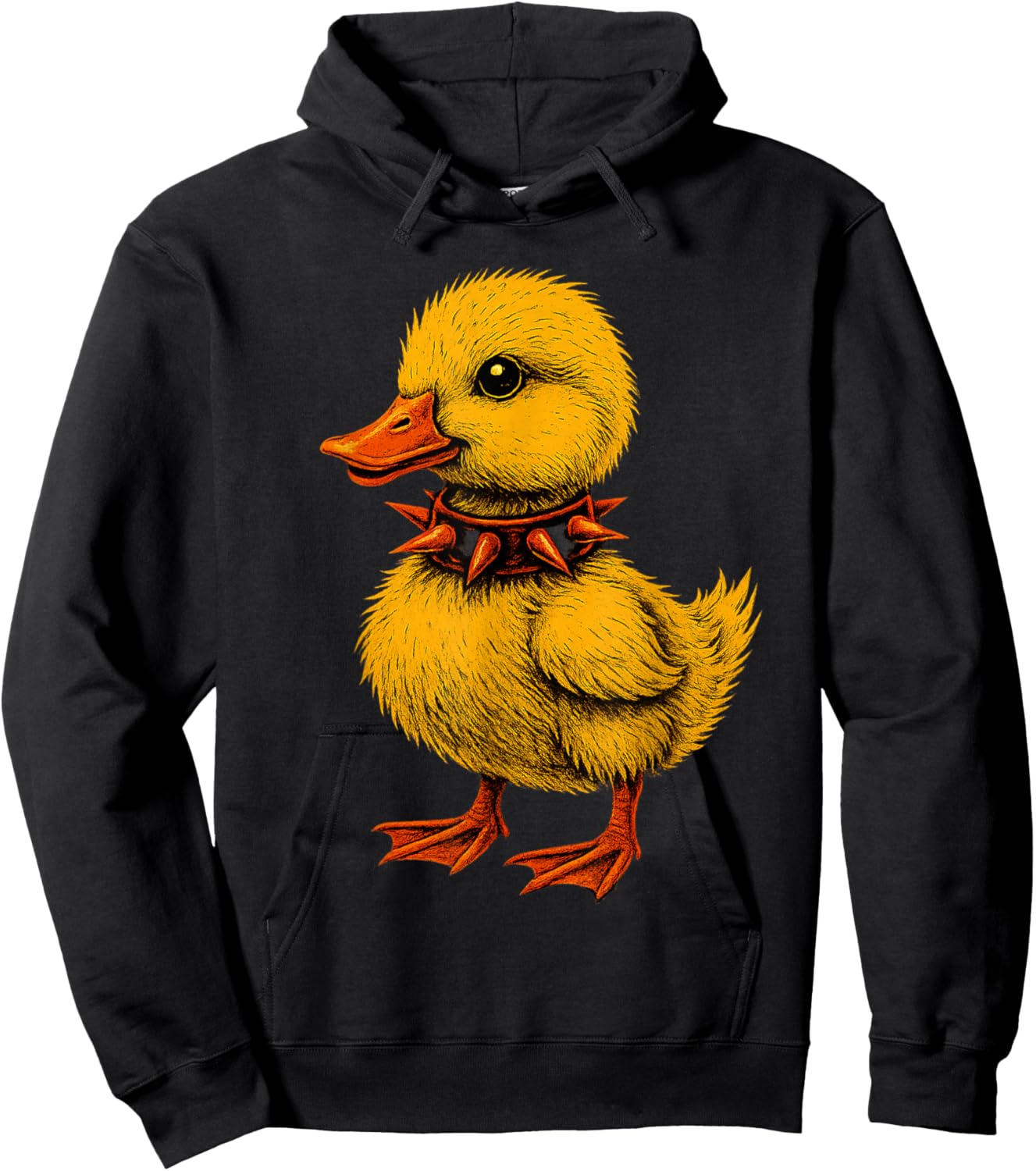 Rocker Duck Punk Rock and Roll Music Toddler Kids Boys Hoodie - Hoodie | Black