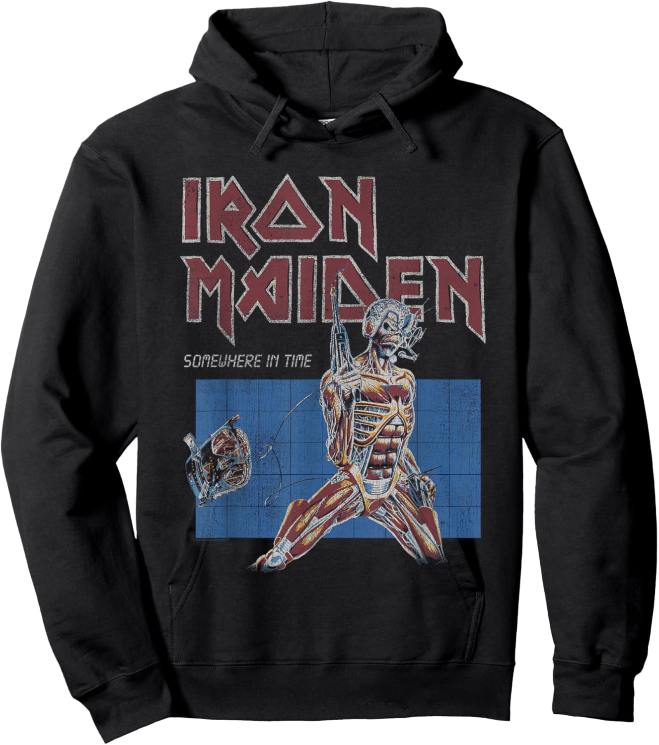 Iron Maiden - Somewhere in Time Grid Hoodie - Hoodie | Black