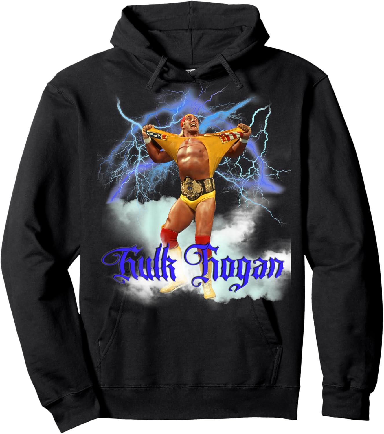 Hulk Hogan_008_Back Printed Hoodie - Hoodie | Black