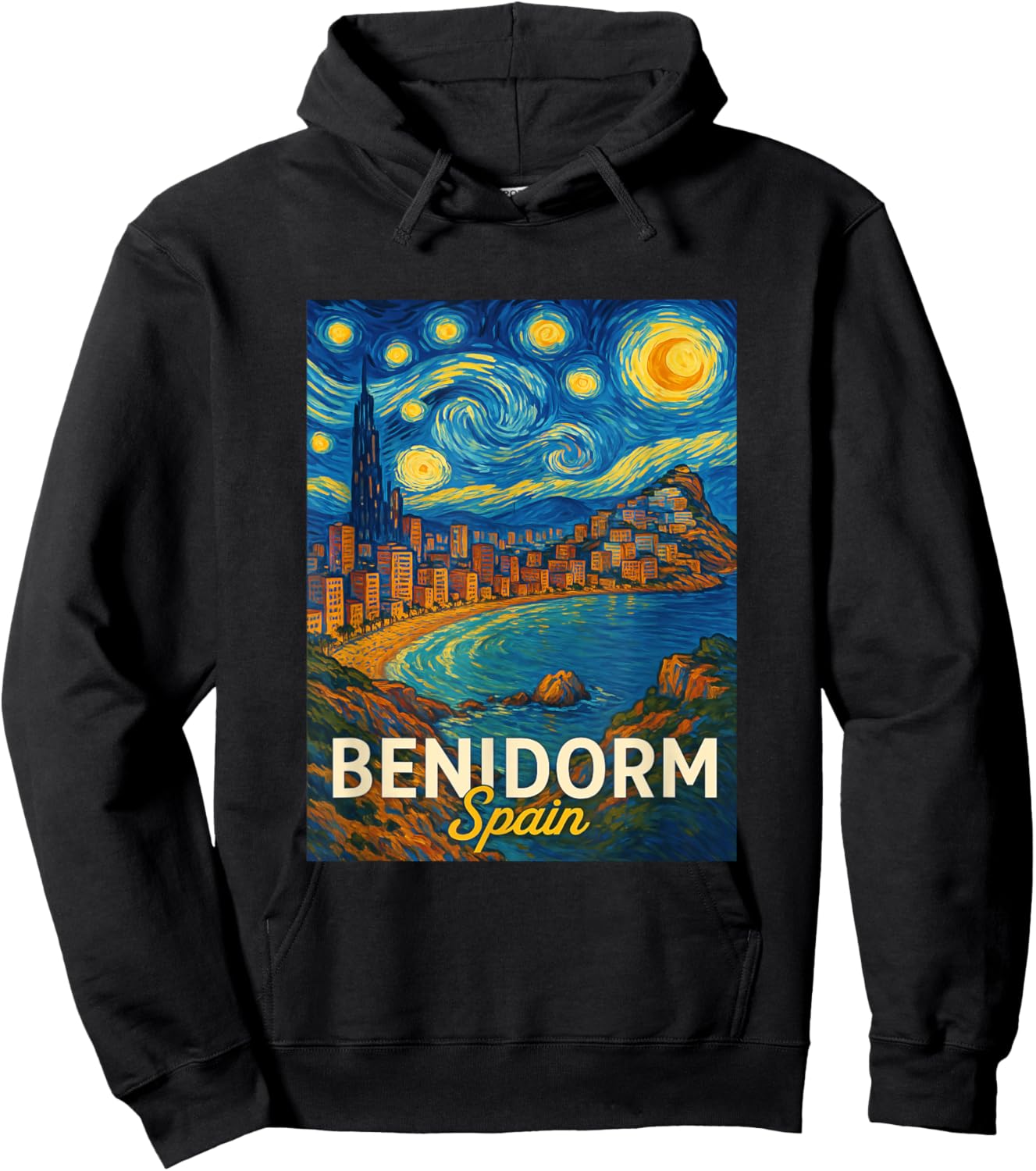 Benidorm Spain Hoodie - Hoodie | Black