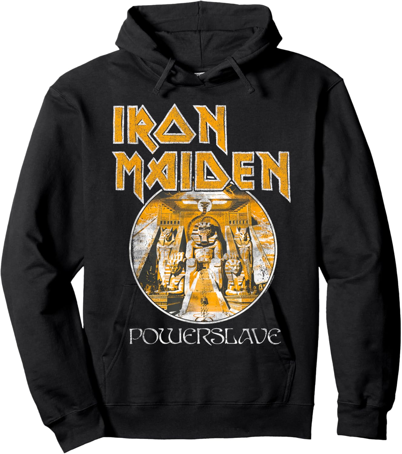 Iron Maiden - Powerslave Circle Brown/Navy Hoodie - Hoodie | Black