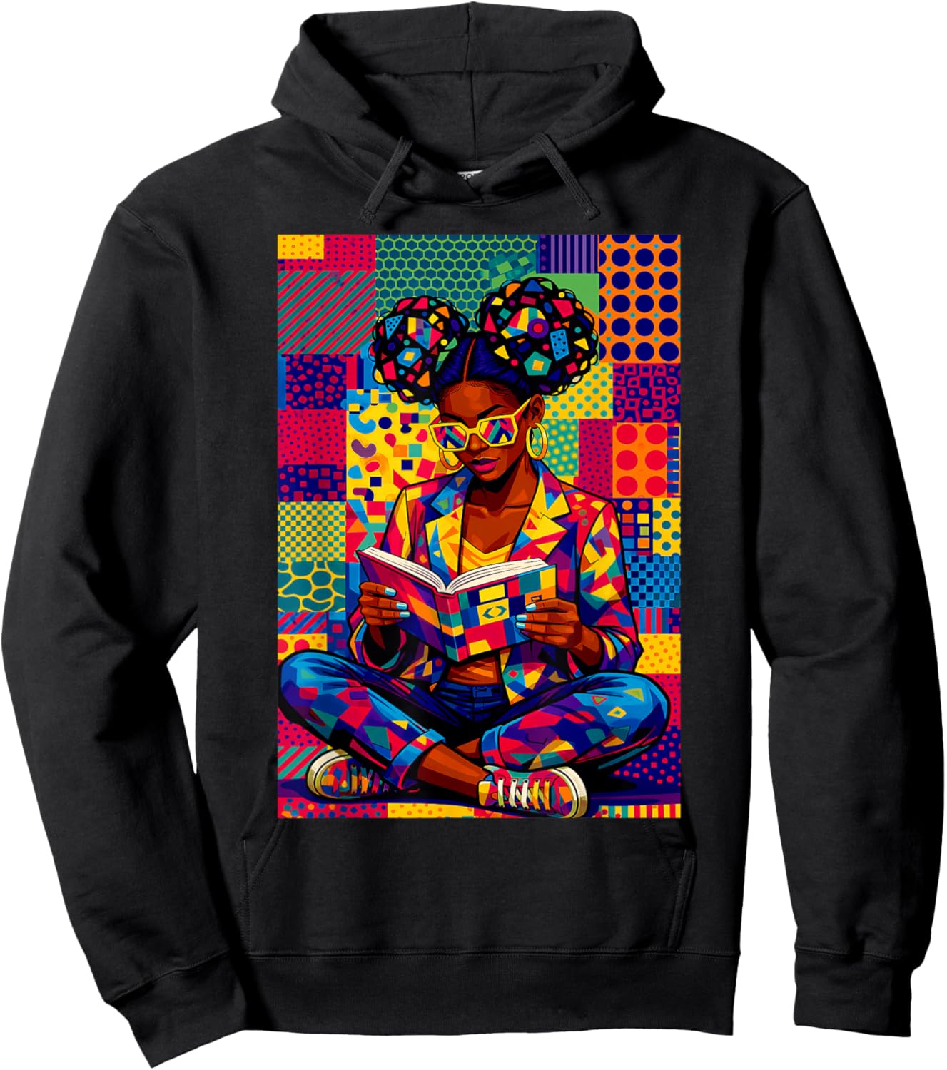 Black History Month Educated Black Women Girls Reading Book Hoodie - Hoodie | Black