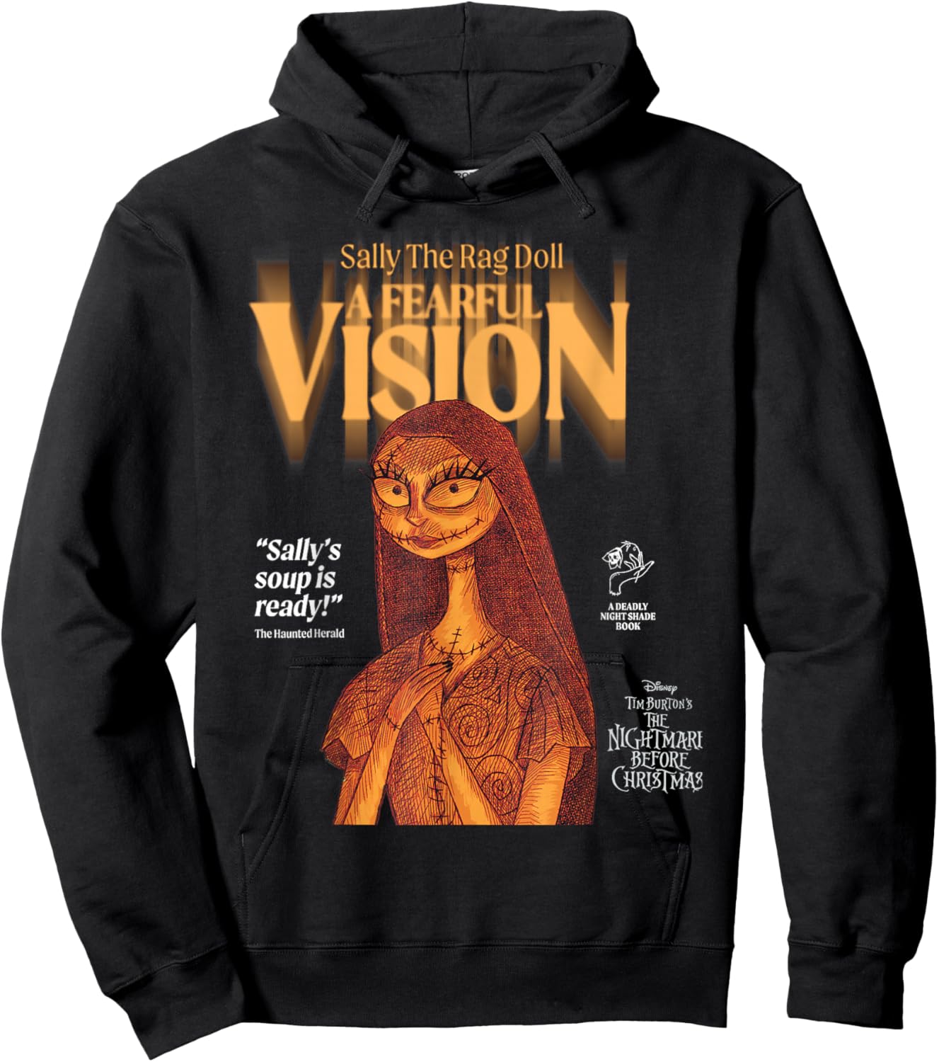 Disney The Nightmare Before Christmas Sally A Fearful Vision Hoodie - Hoodie | Black