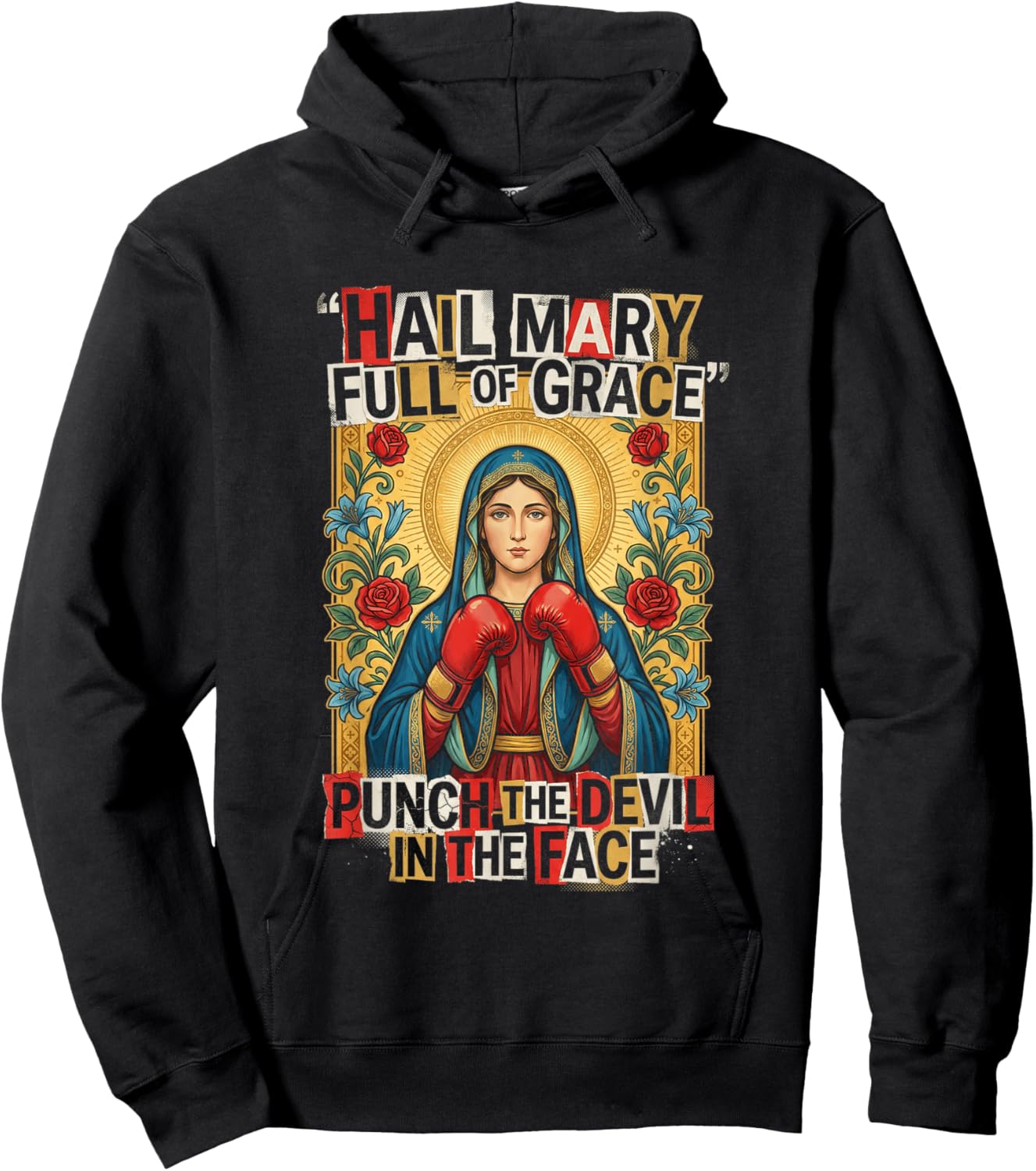 in The Face Christian Humor Hoodie - Hoodie | Black