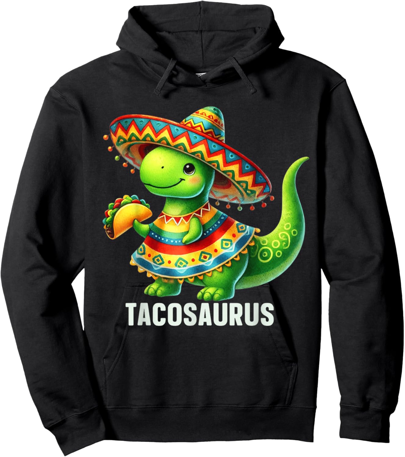 Tacosaurus Taco Dinosaur Dino Cinco De Mayo Boys Toddler Hoodie - Hoodie | Black