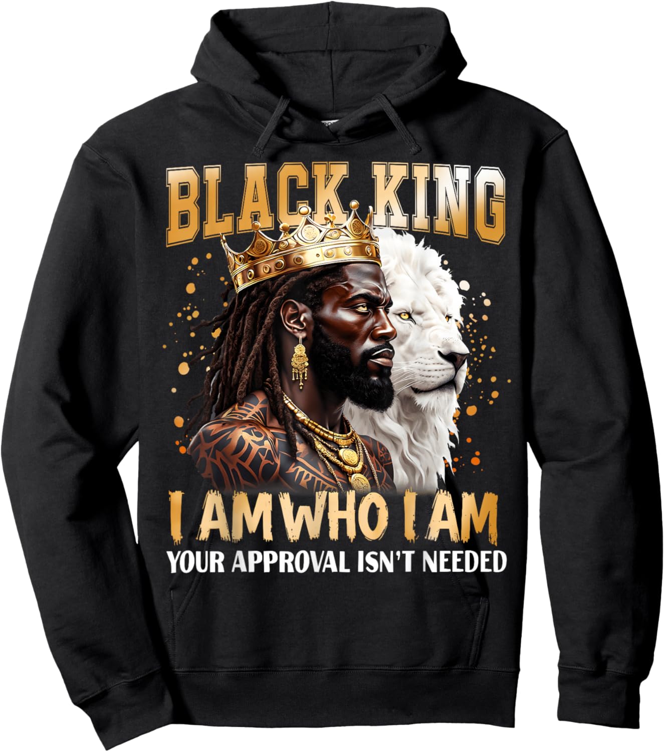 Black History Black King I Am Who I Am African American Hoodie - Hoodie | Black