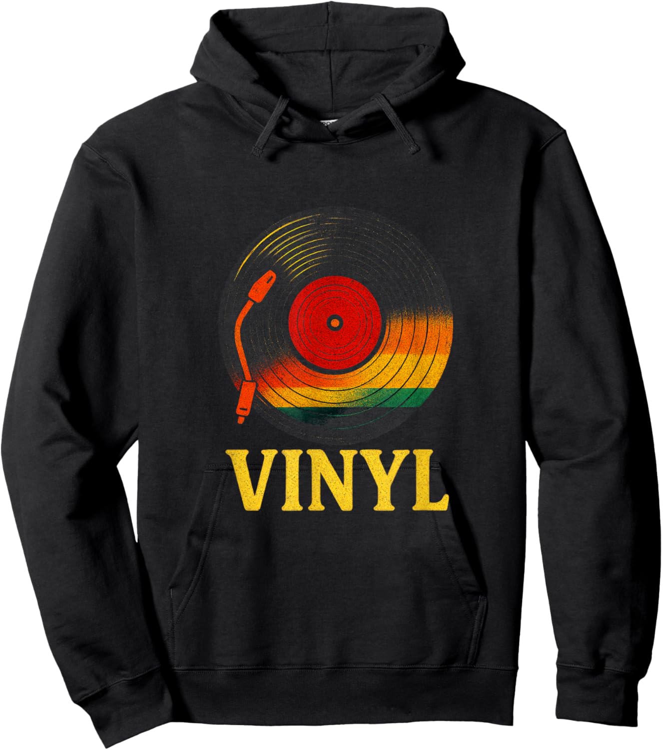 Vinyl - Retro LP Record Music Lover DJ Hoodie - Hoodie | Black