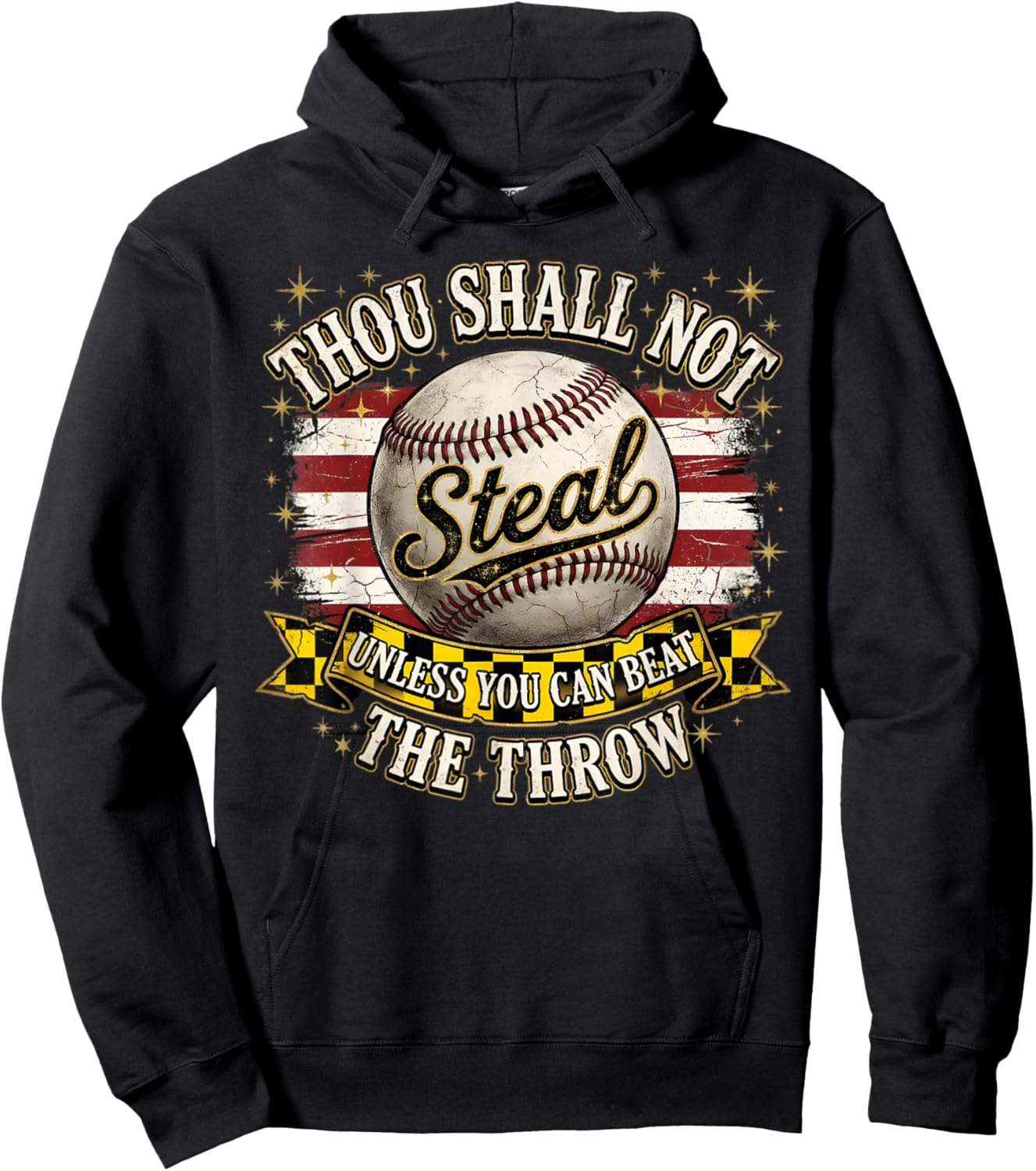 Funny Thou Shall Not Steal Unless You Can Beat The Throw Hoodie - Hoodie | Black
