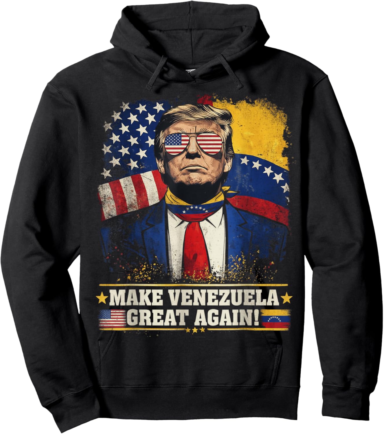 Trump Make Venezuela Great Again Hoodie - Hoodie | Black