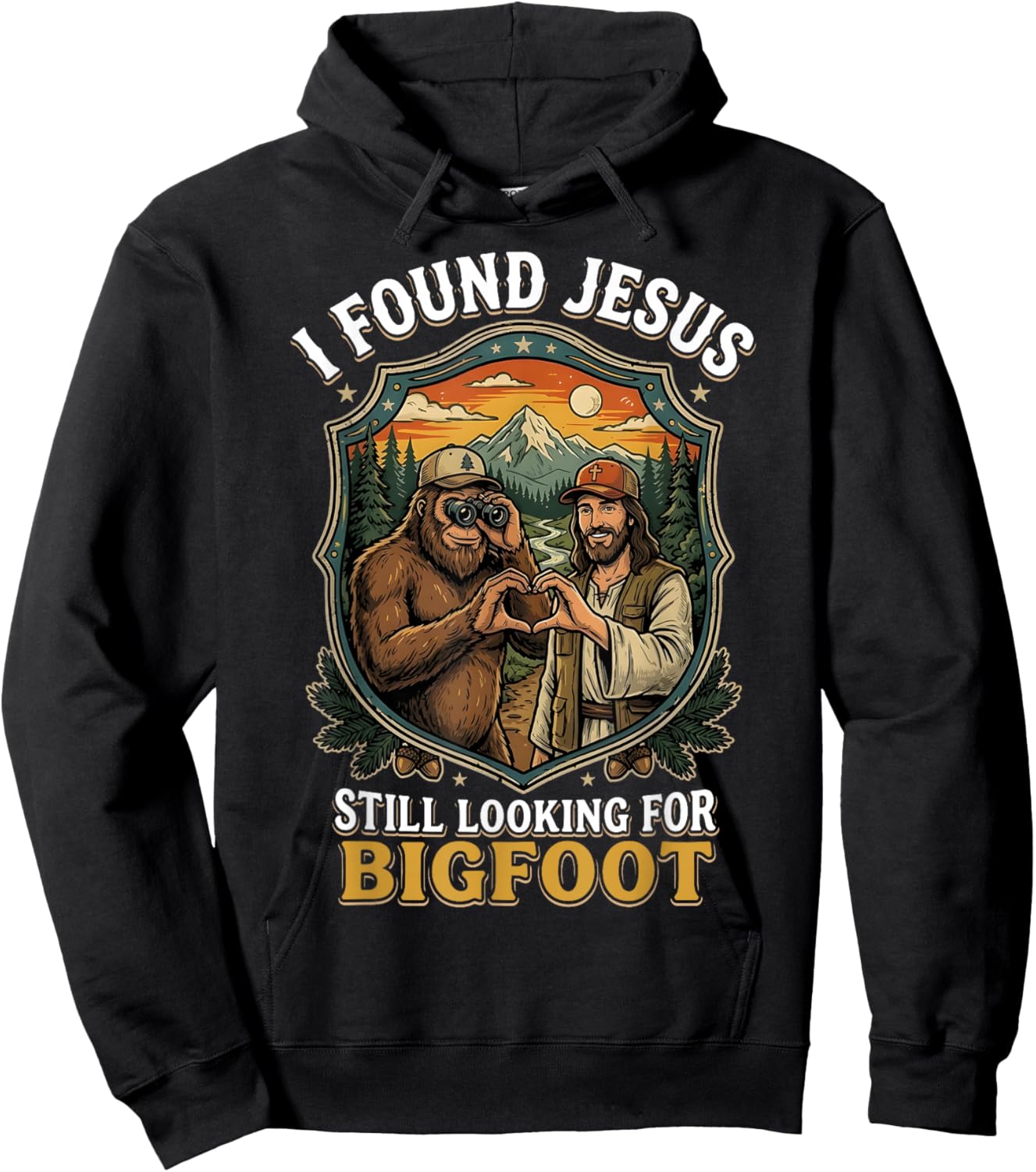 T-Shirt Hoodie - Hoodie | Black