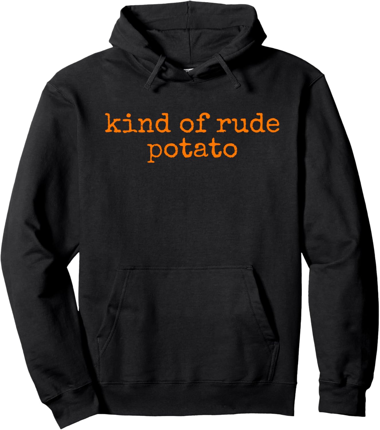 Sweet Potato and Kind Of Rude Potato Hoodie - Hoodie | Black