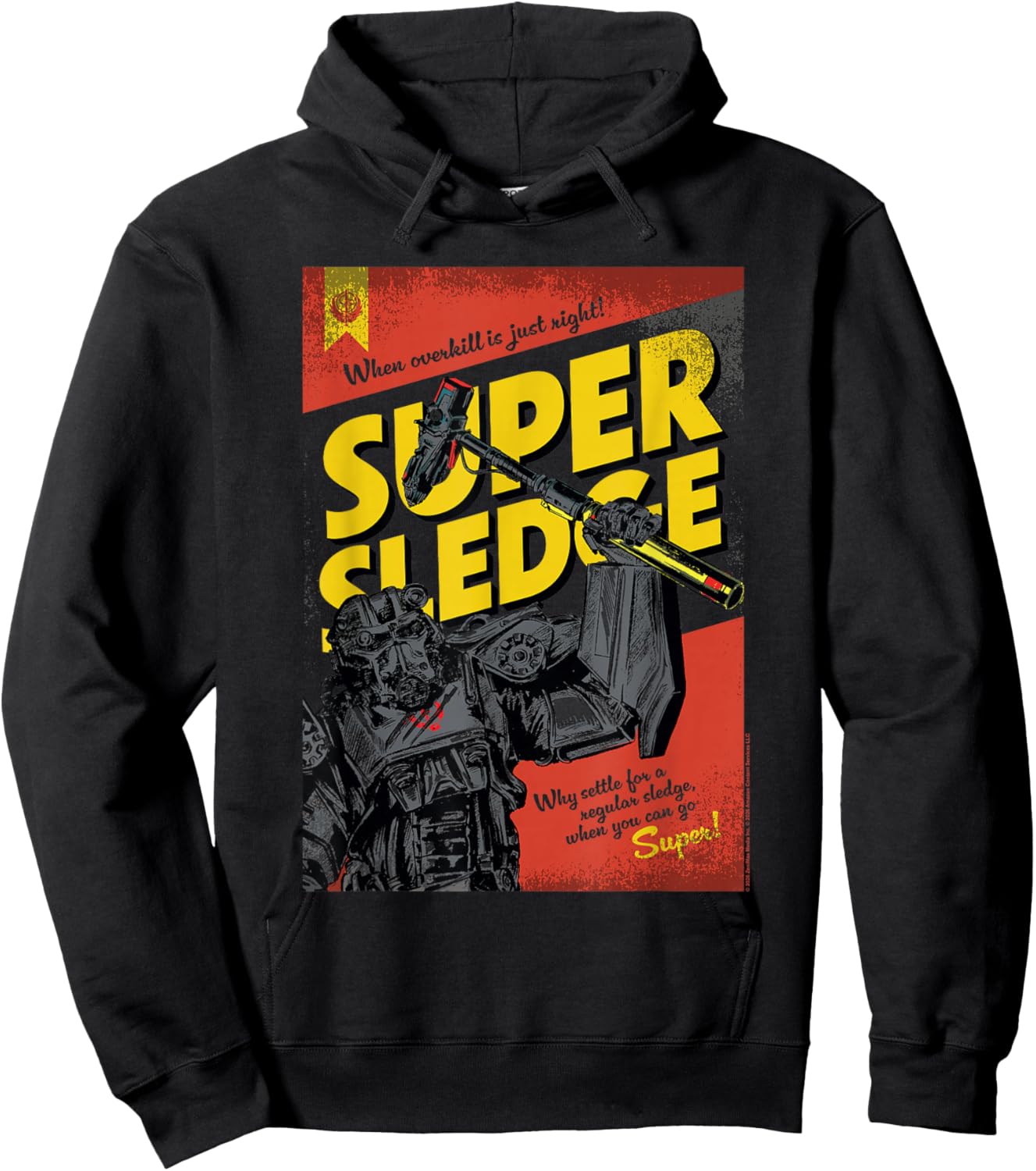 Fallout TV Show Series Sledge Power Army Advertisement Hoodie - Hoodie | Black