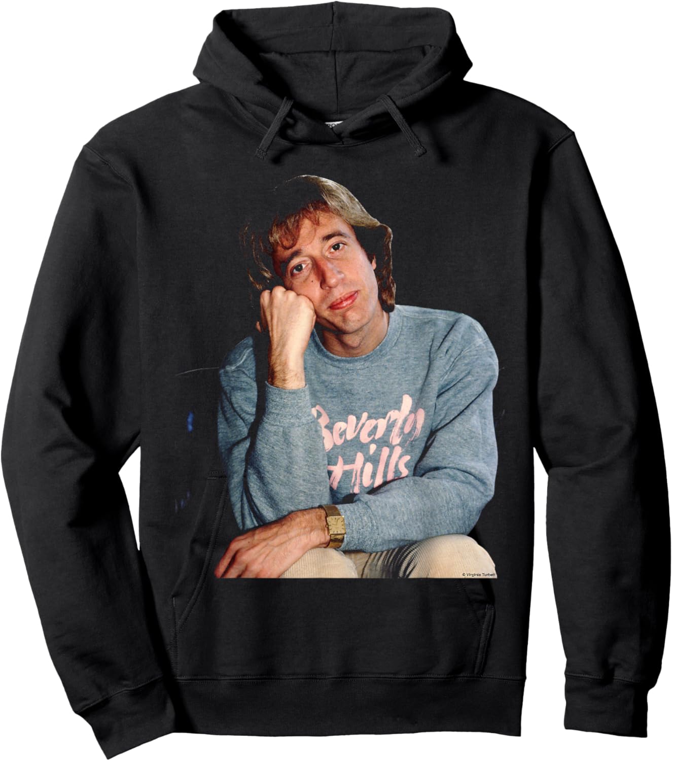 The Bee Gees Robin Gibb by Virginia Turbett Hoodie - Hoodie | Black