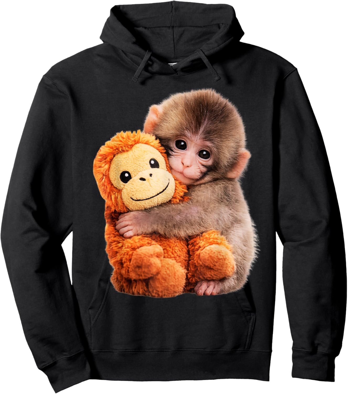 Punch Baby Monkey Hoodie - Hoodie | Black