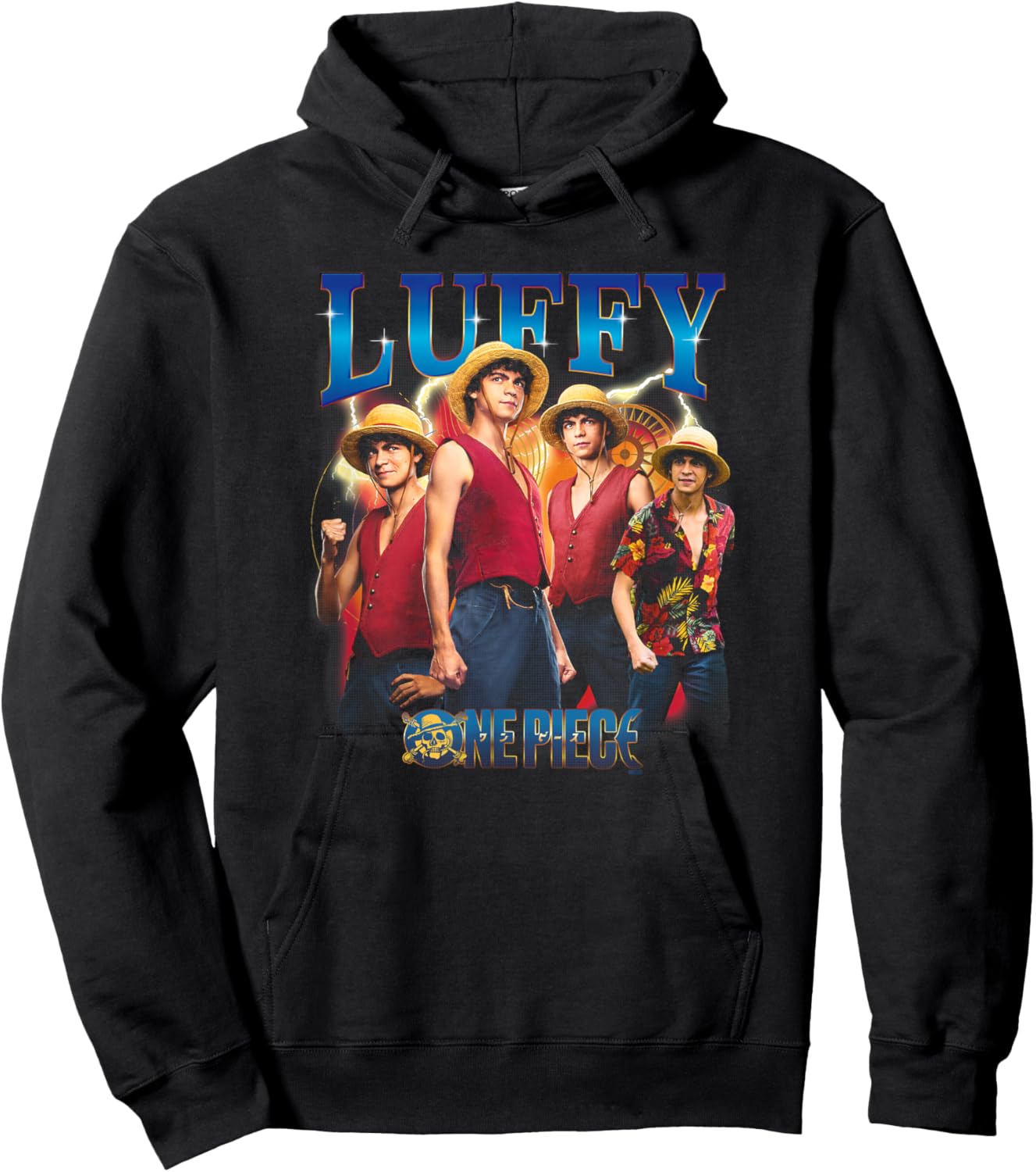 Netflix One Piece Luffy Heartthrob Officially Licensed Hoodie - Hoodie | Black