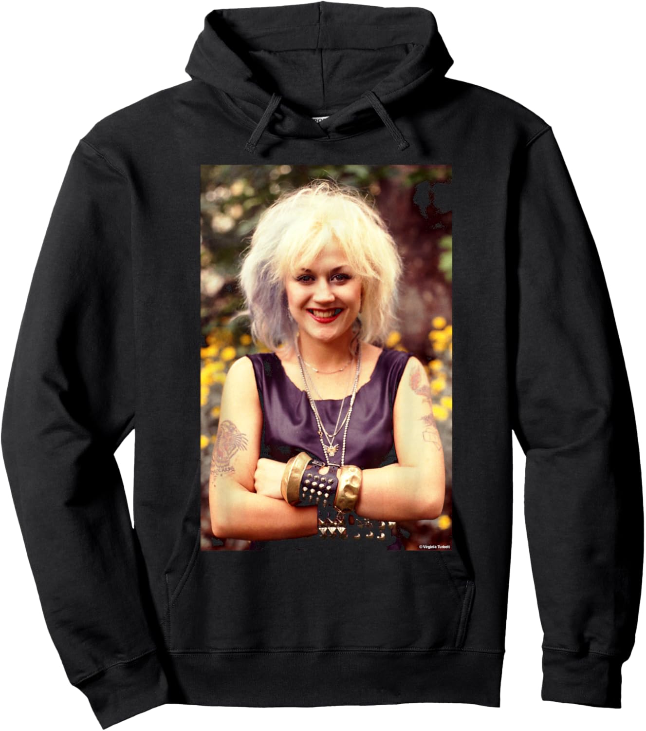 Beki Bondage Singer Vice Squad by Virginia Turbett Hoodie - Hoodie | Black