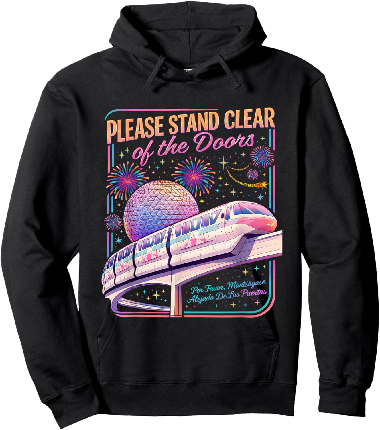 Please Stand Clear of The Doors Monorail Art Hoodie - Hoodie | Black