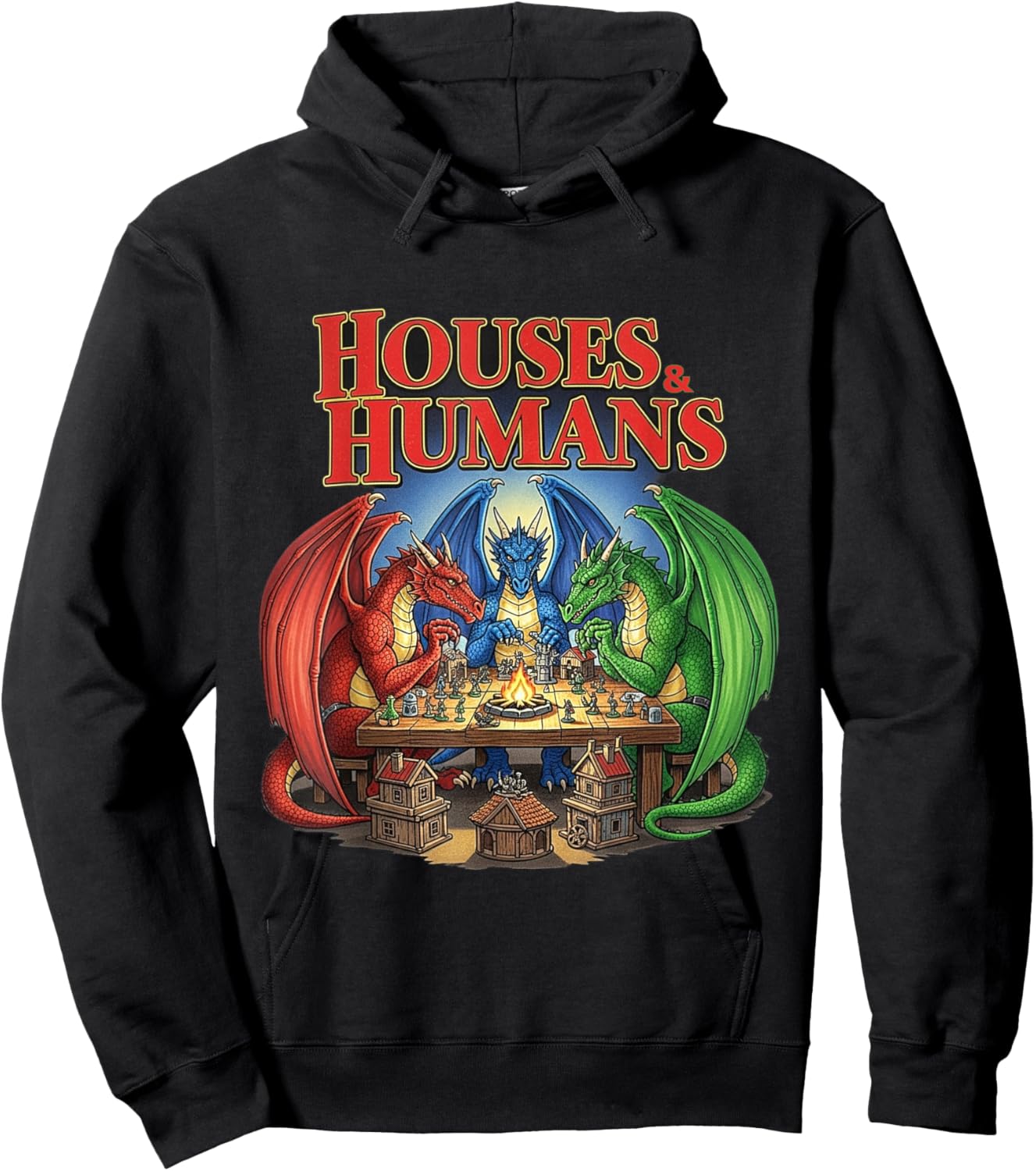 Funny Houses and Humans Hoodie - Hoodie | Black