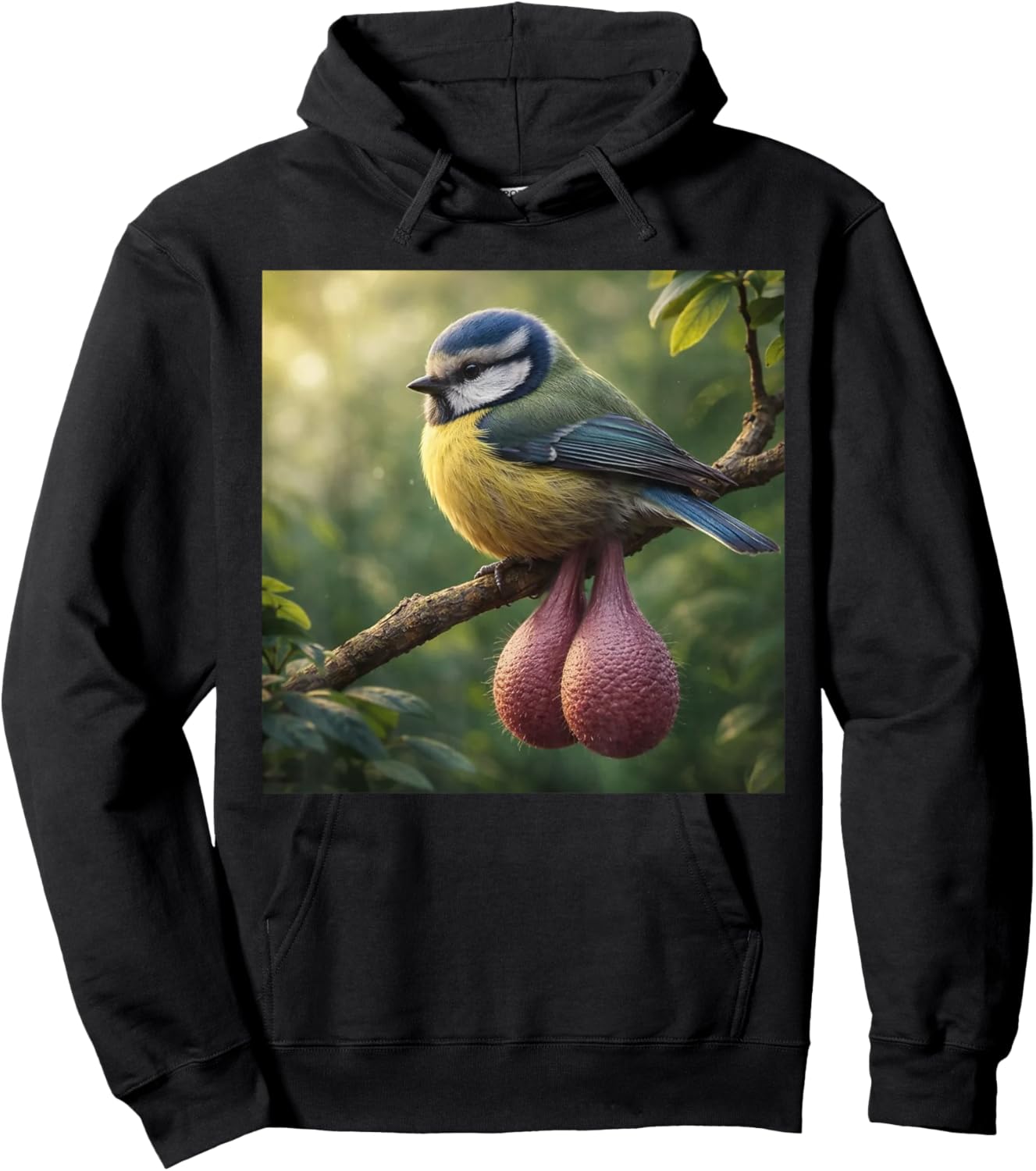 Funny Balls Bird Meme Hoodie - Hoodie | Black