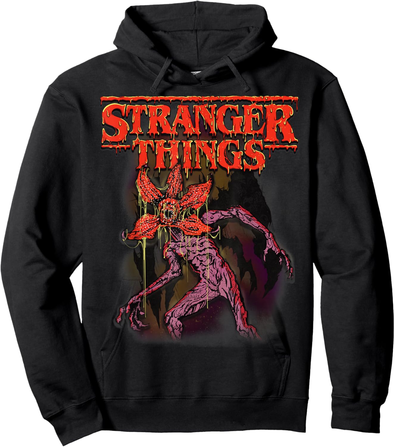 Stranger Things Demogorgon Monster Retro 80s Horror Hoodie - Hoodie | Black