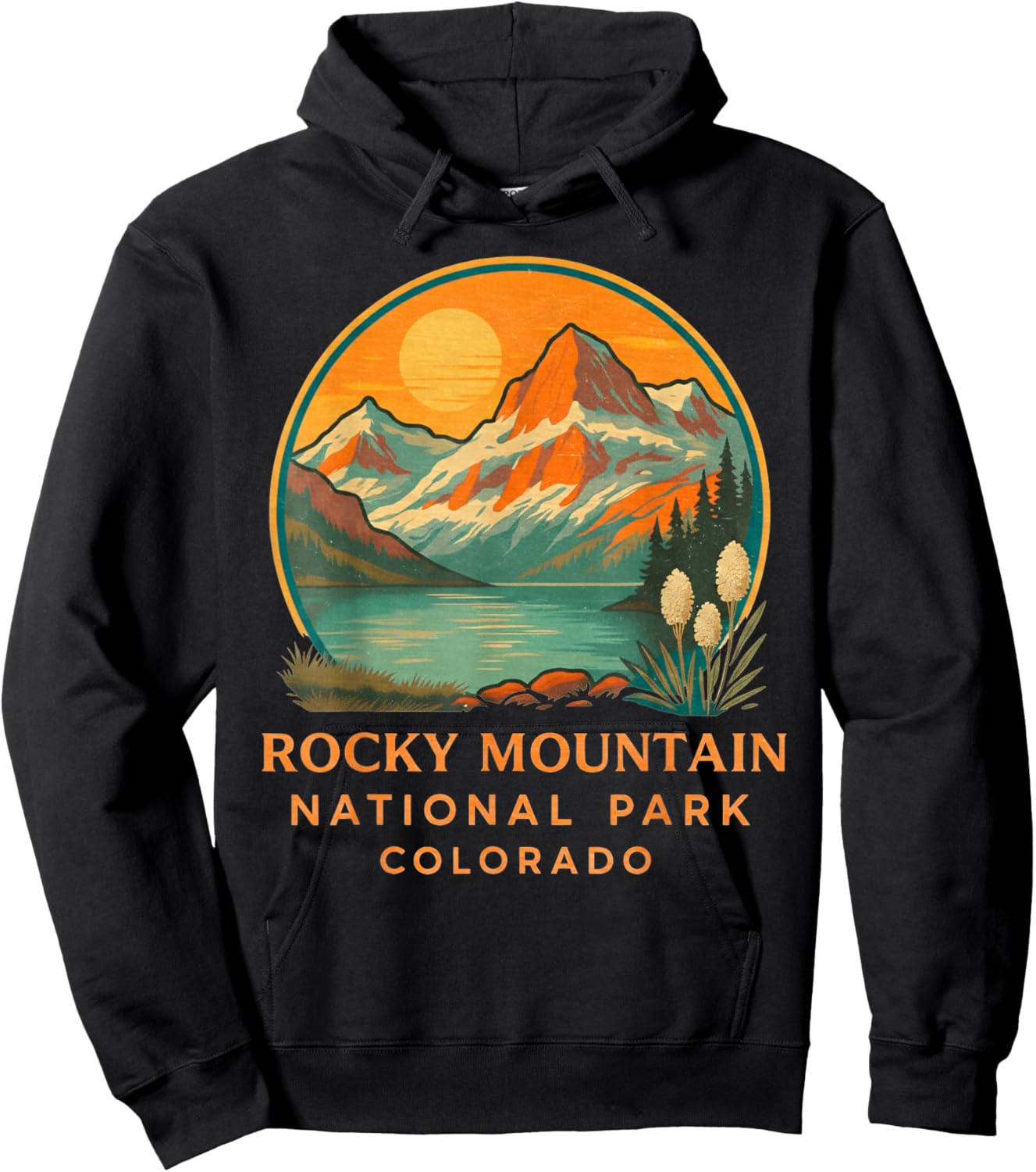Rocky Mountain National Park Adventure Outdoor National Park Hoodie - Hoodie | Black