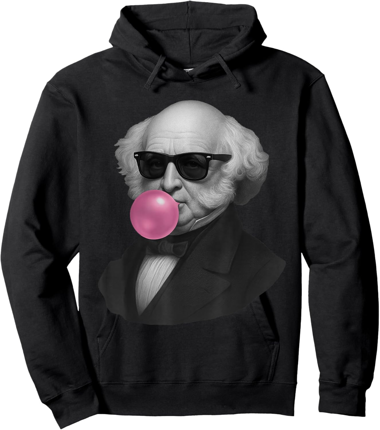 Martin Van Buren Portrait Hoodie - Hoodie | Black