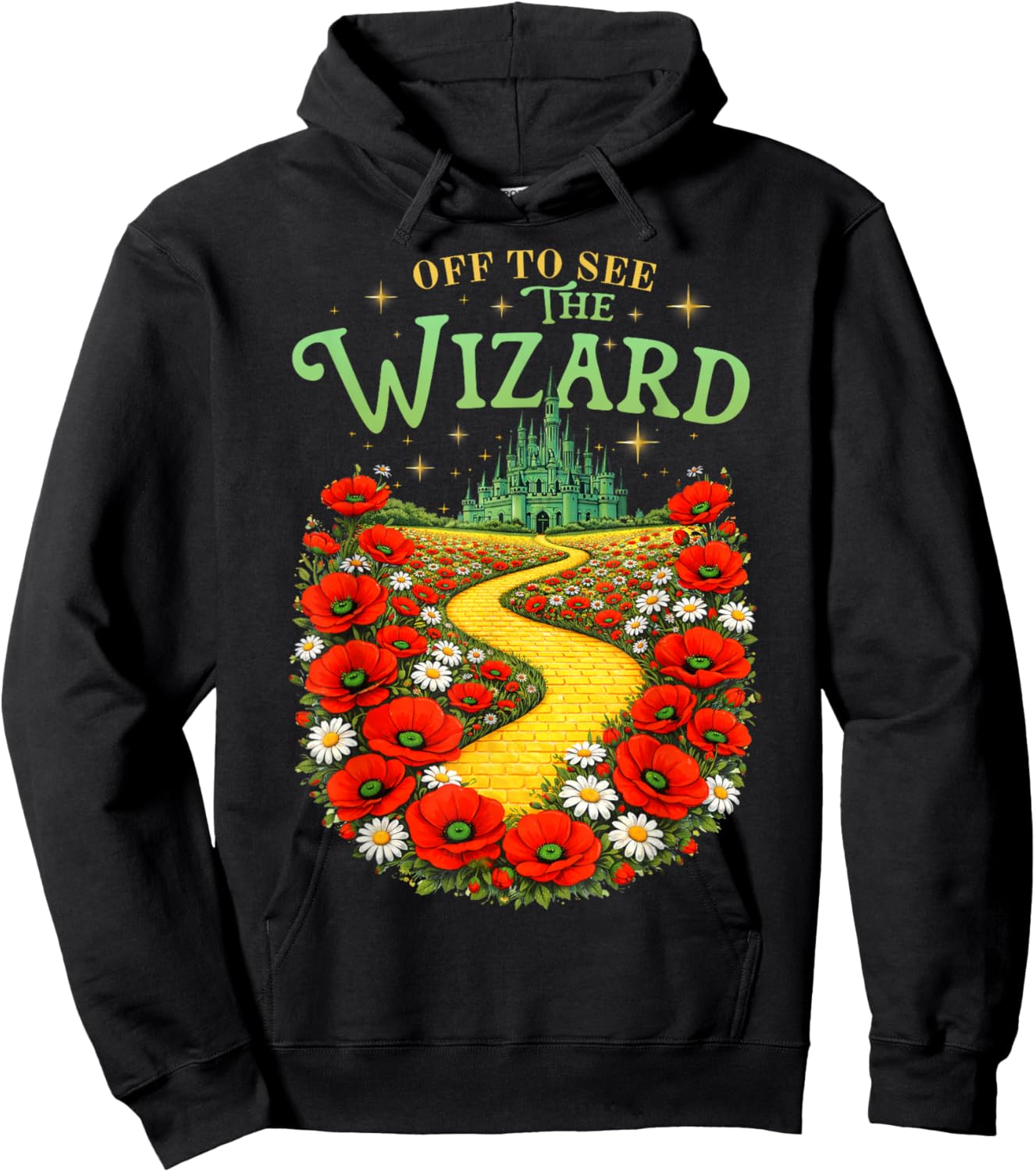 Yellow Brick Road We’re Off to See The Wizard Hoodie - Hoodie | Black