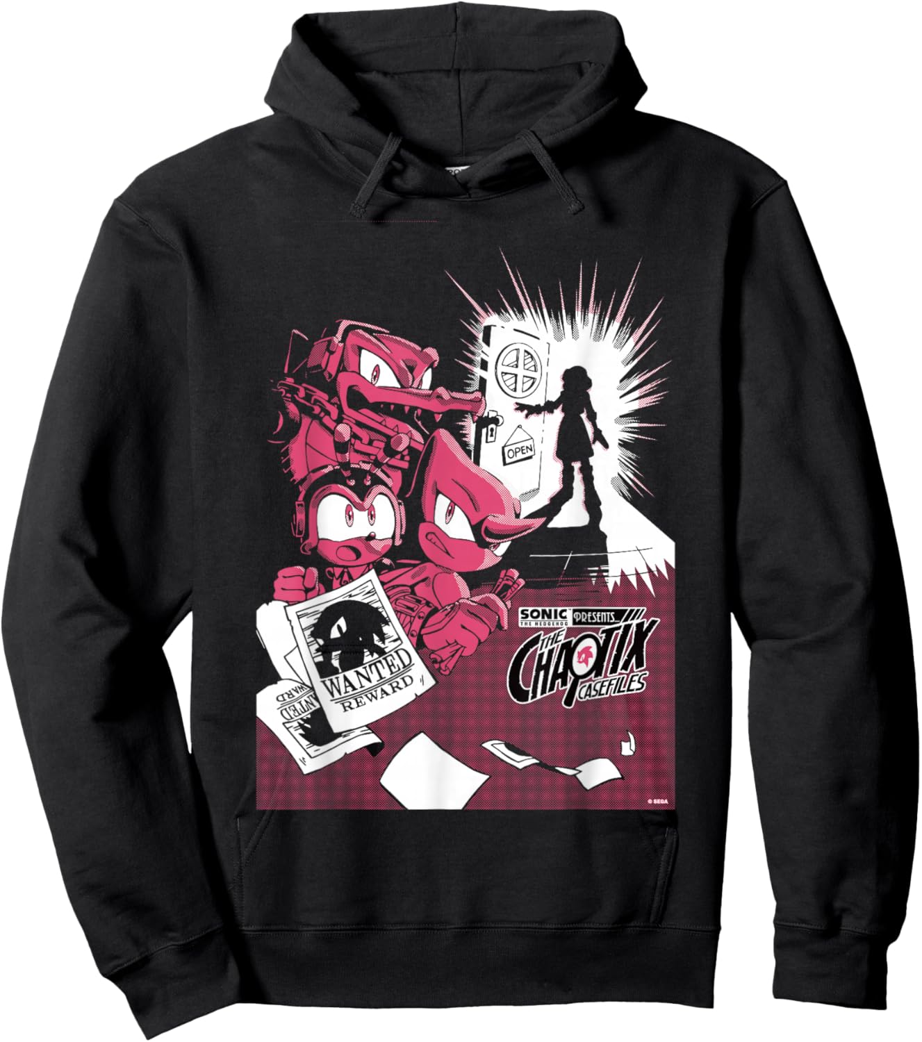 Sonic The Hedgehog Chaotix Casefiles Episode 1 Hoodie - Hoodie | Black