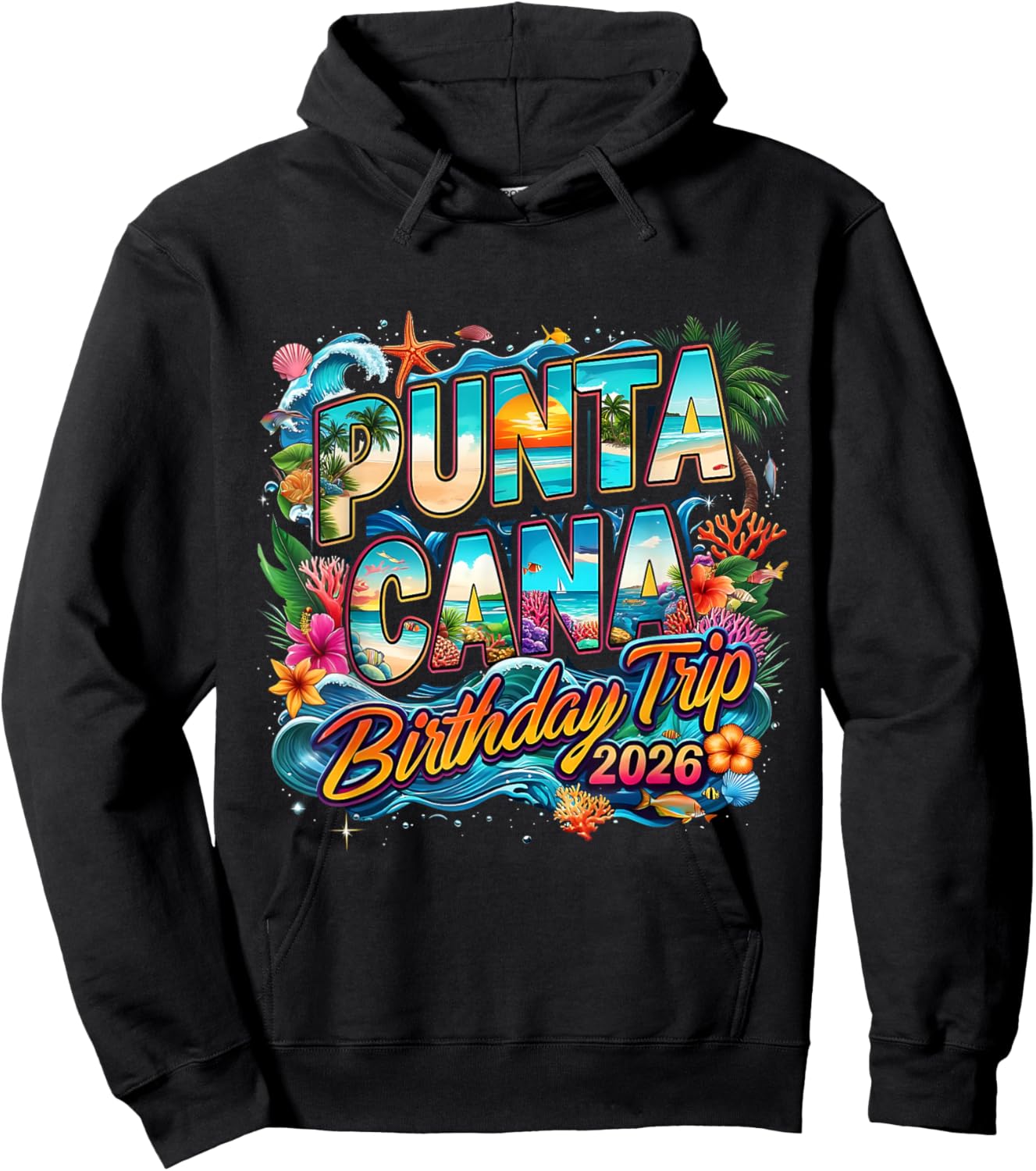 Punta Cana Birthday Trip 2026 Making Memories Hoodie - Hoodie | Black