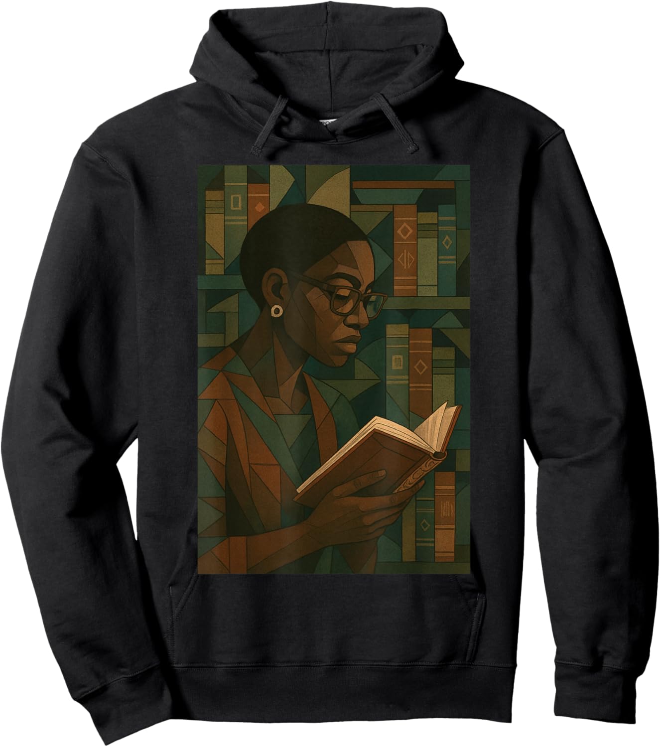 Geometric Black History Educated Women Teacher Book Melanin Hoodie - Hoodie | Black
