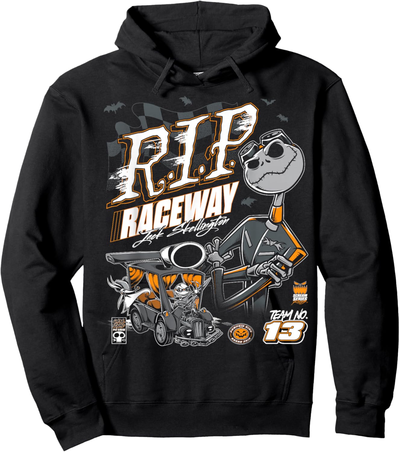 Disney The Nightmare Before Christmas R.I.P. Raceway Jack 13 Hoodie - Hoodie | Black