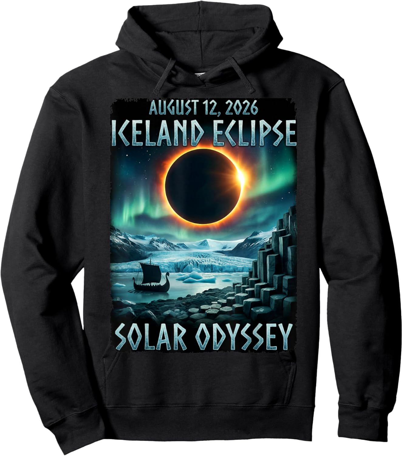 Total Solar Eclipse 2026 Iceland - Totality Chaser Science Hoodie - Hoodie | Black