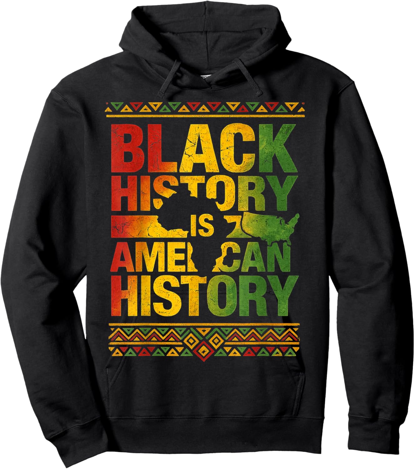 Black History is American History Patriotic African American Hoodie - Hoodie | Black
