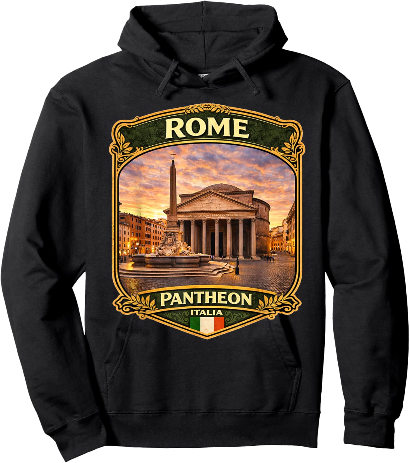 T-Shirt Hoodie - Hoodie | Black