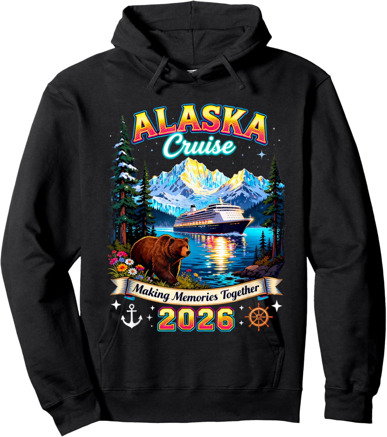 Alaska Cruise 2026 Making Memories Together Hoodie - Hoodie | Black