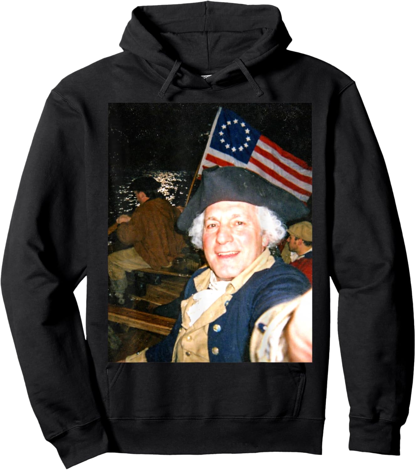 George Washington Crossing The Delaware Hoodie - Hoodie | Black