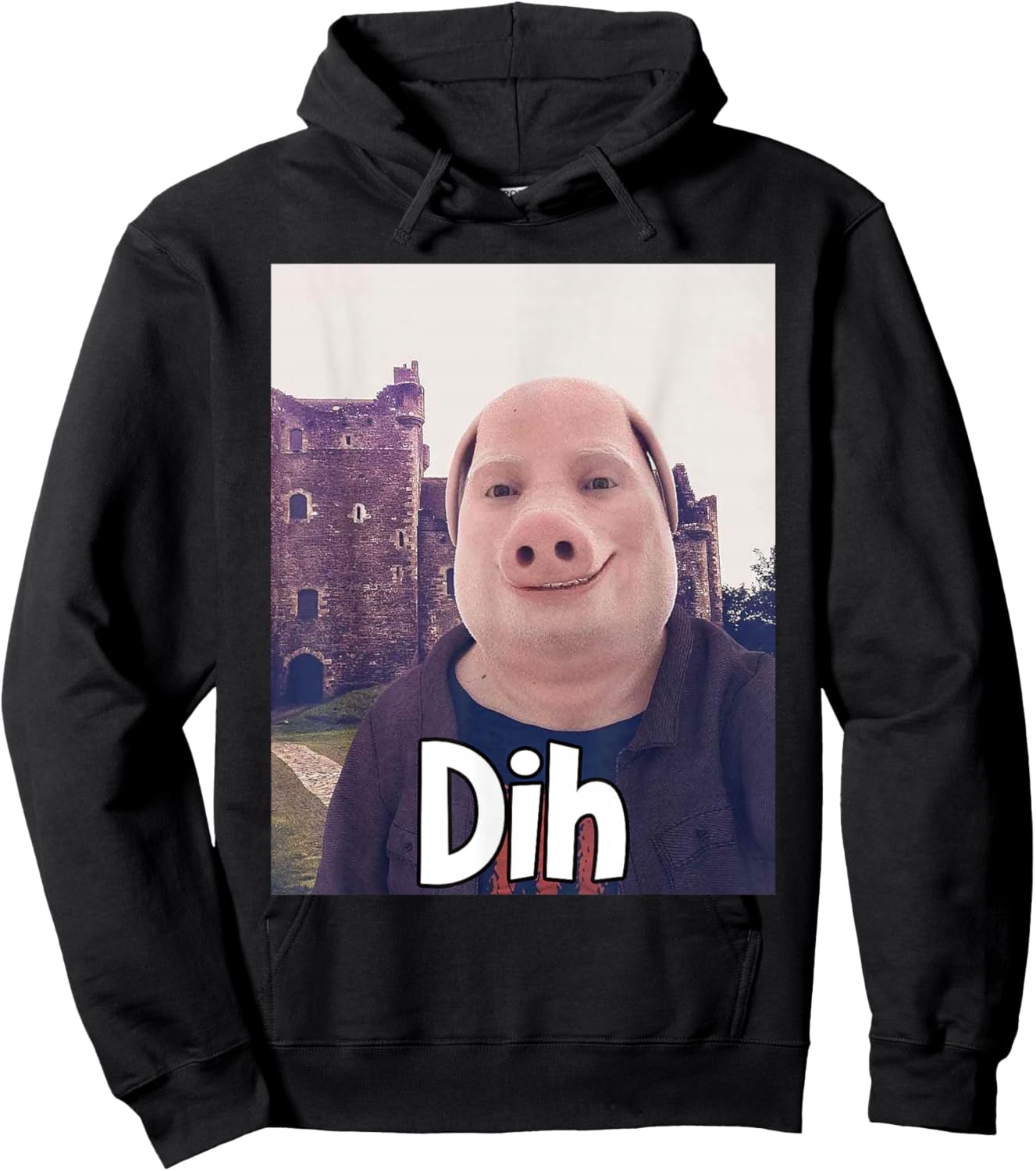 John Pork Dih Funny Gen Z Brainrot Trending Meme Hoodie - Hoodie | Black