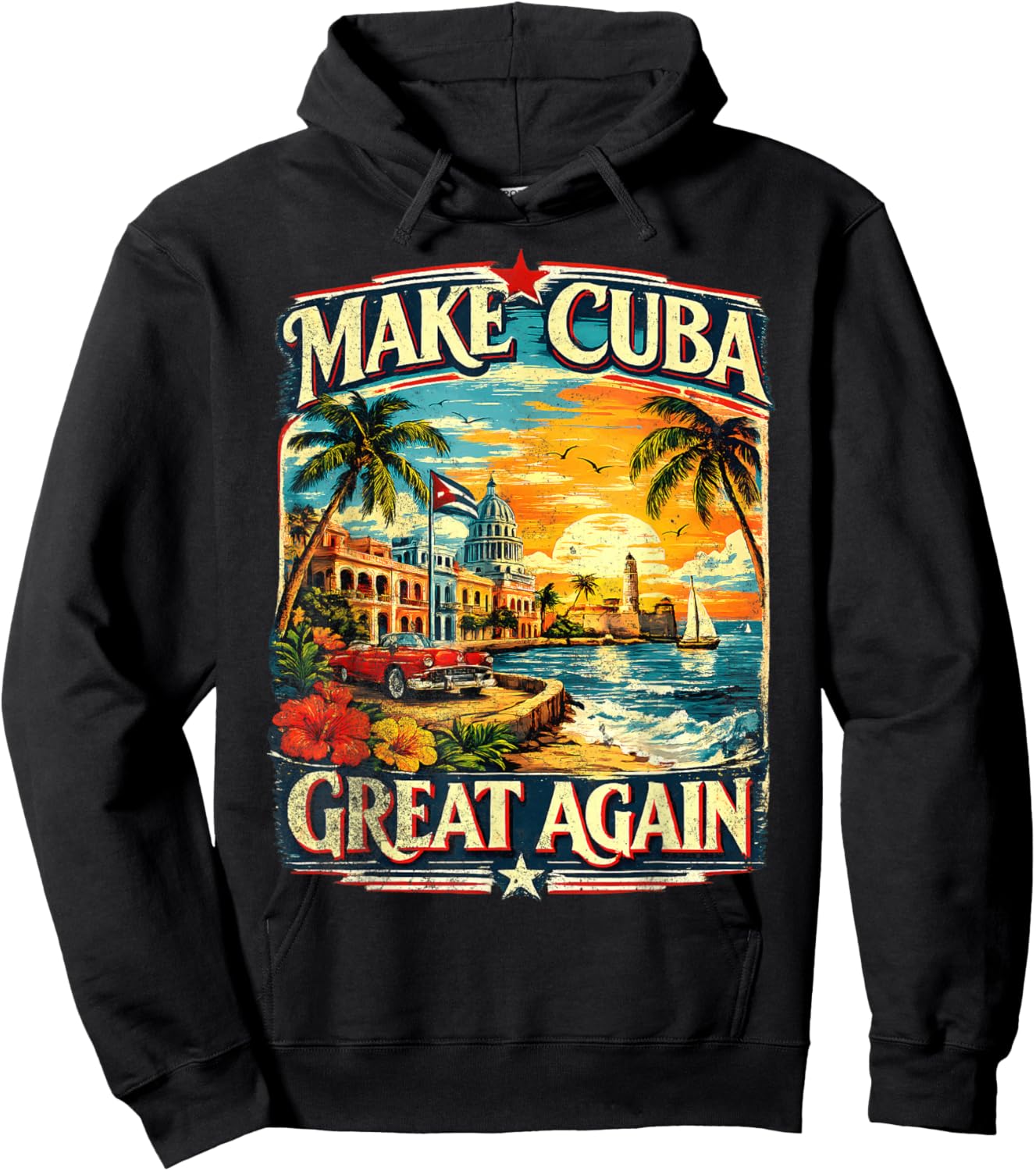 Make Cuba Great Again Hoodie - Hoodie | Black