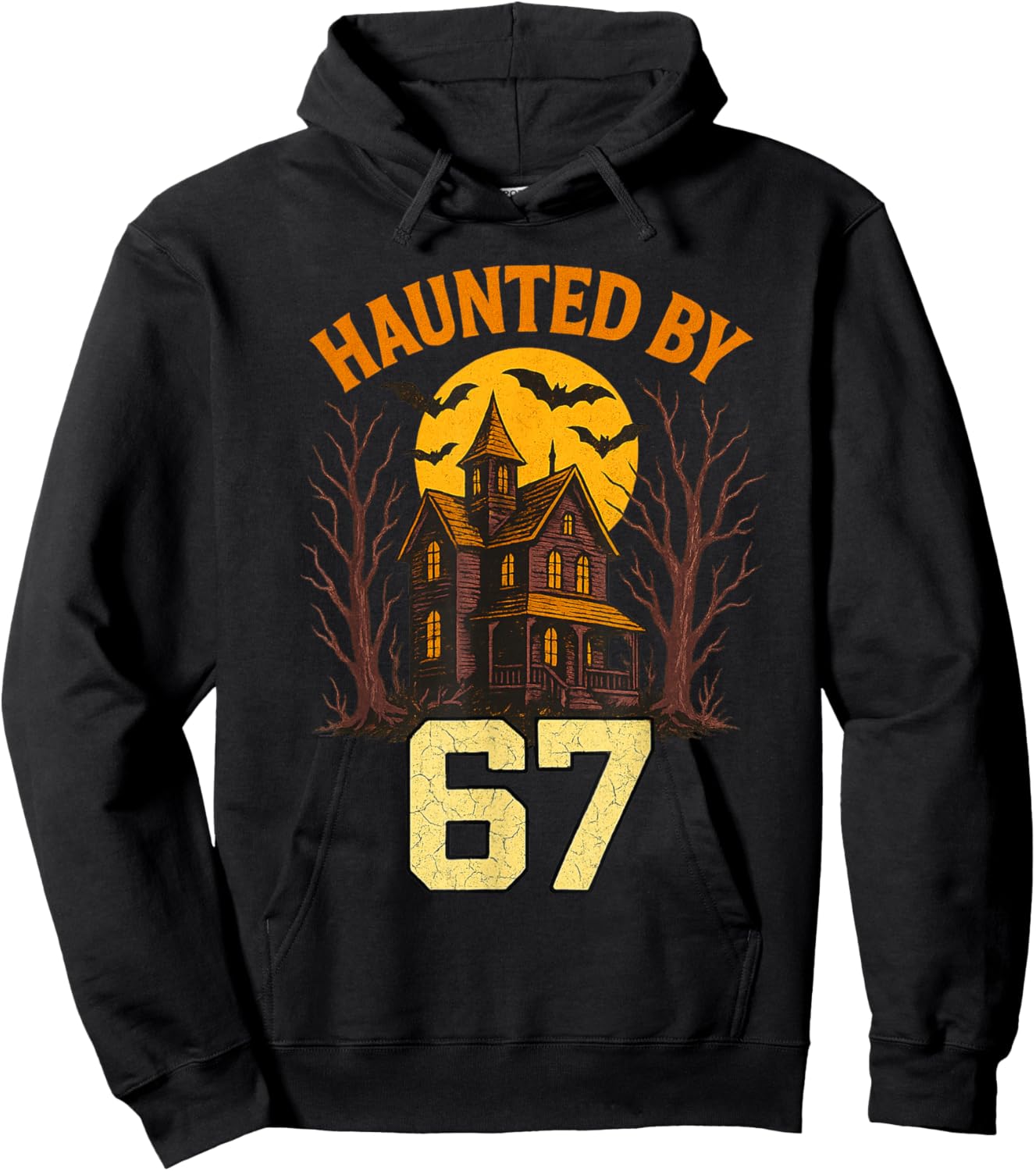 67 Meme Trendy Halloween Funny Six Seven Gen Alpha Teen Boys Hoodie - Hoodie | Black