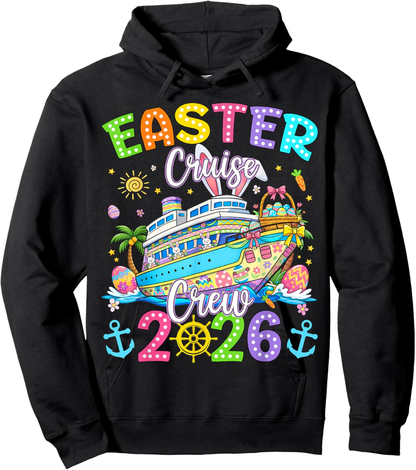 Easter Cruise Crew 2026 Matching Family Vacation Men Women Hoodie - Hoodie | Black